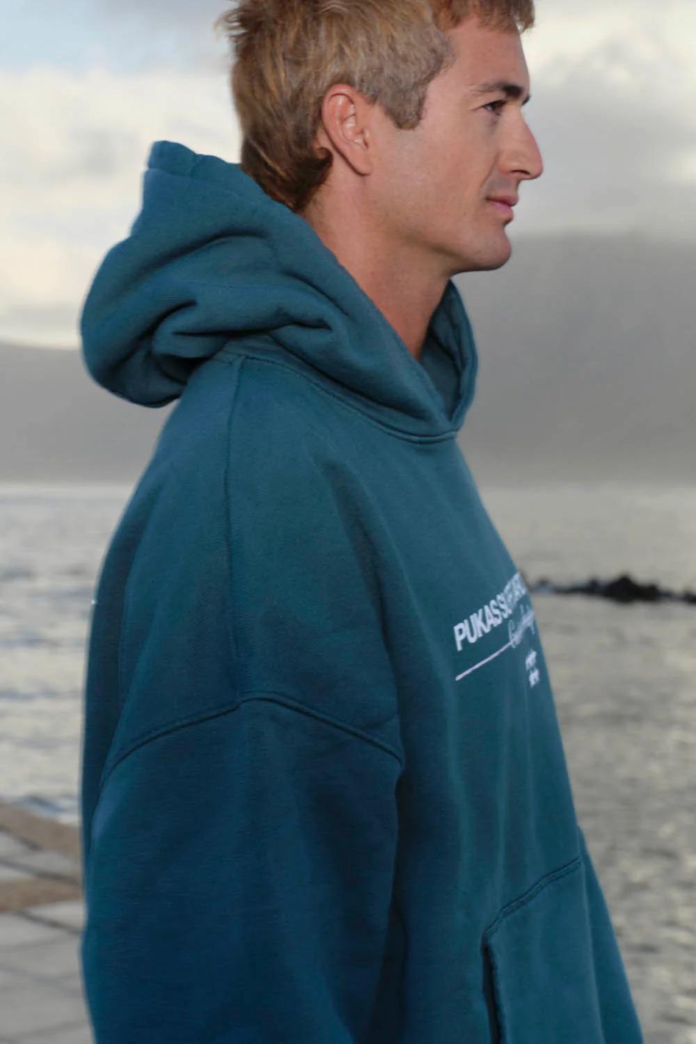 PUKAS - FIVE STARS HOODIE FLEECE - DARK GREEN - Image 4