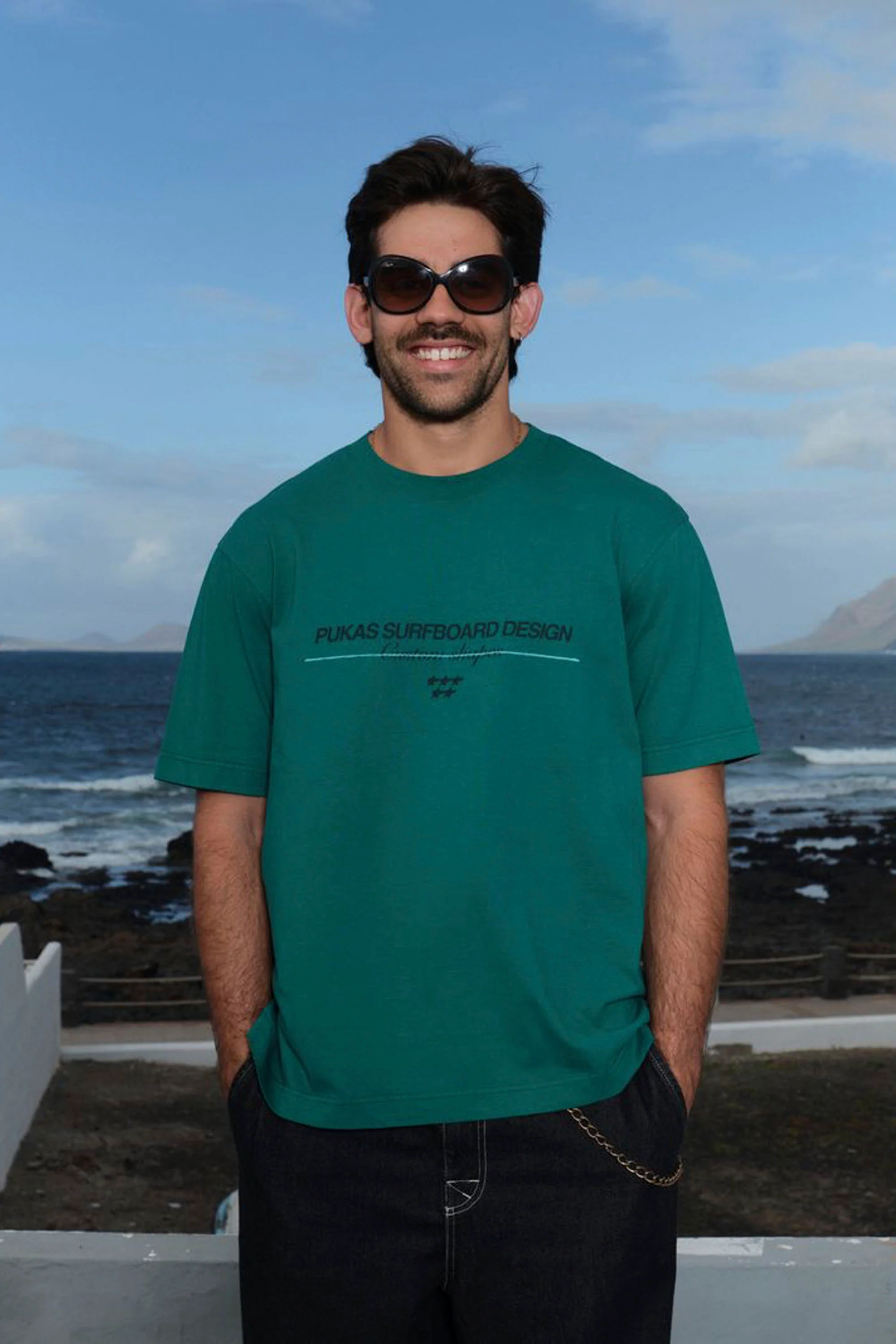 PUKAS - FIVE STARS SHORT SLEEVE TEE - EVERGREEN - Image 3