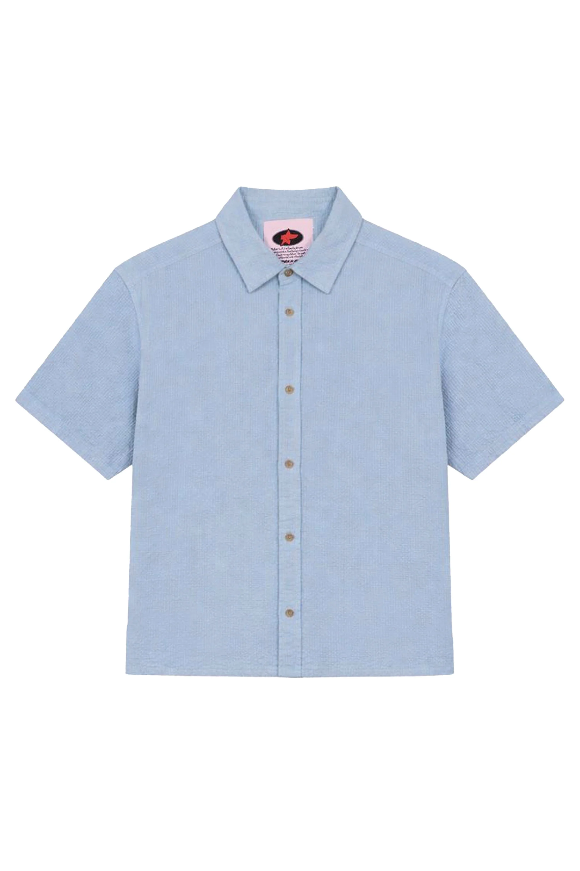 PUKAS - SKY TEXTURE SHIRT - SKY BLUE