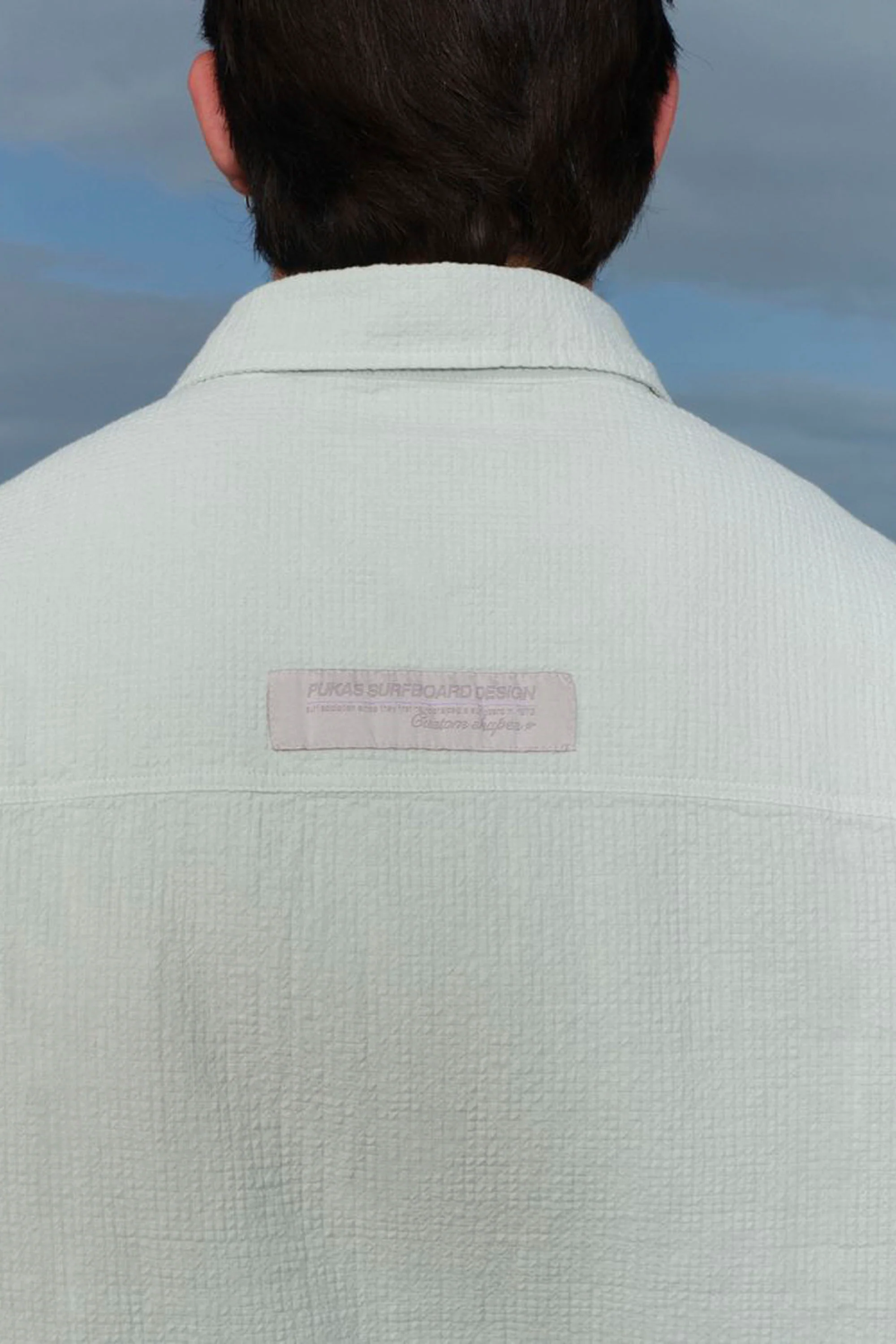 PUKAS - SKY TEXTURE SHIRT - WHITE SAND - Image 4
