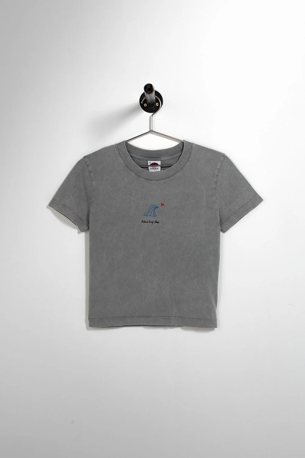 PUKAS SURF SHOP - 3 OLAS TEE - LIGHT GREY - Image 2