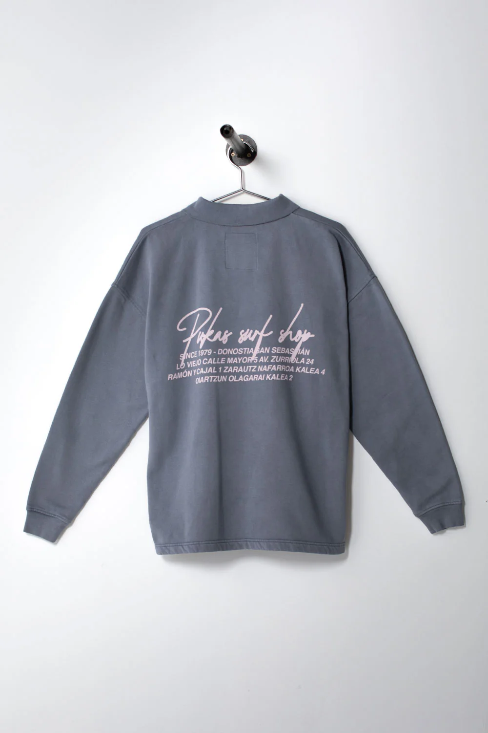 PUKAS SURF SHOP - LOCATIONS HALF ZIP CREW - BLUE STONE - Image 2