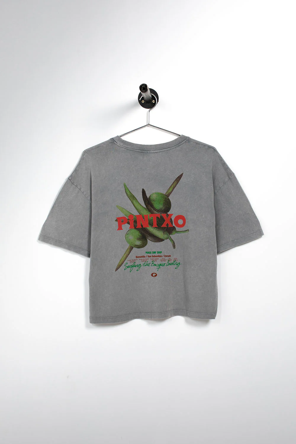 PUKAS SURF SHOP - PINTXO 2.0 TEE - WOMAN - LIGHT GREY