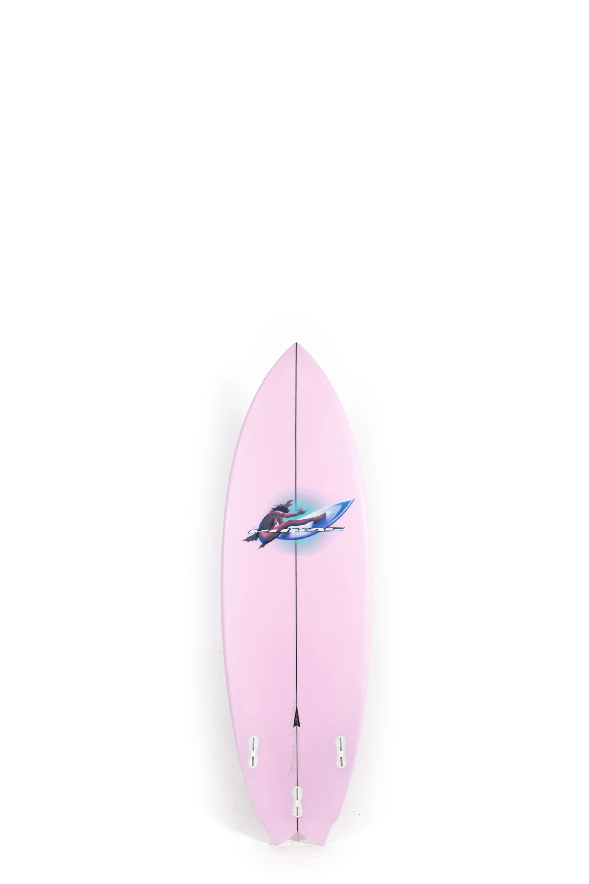 Pukas Surfboards- Mustache by David Santos - 5'5" x 19.20 x 2.36 - 27.23L - DS02213 - Image 2