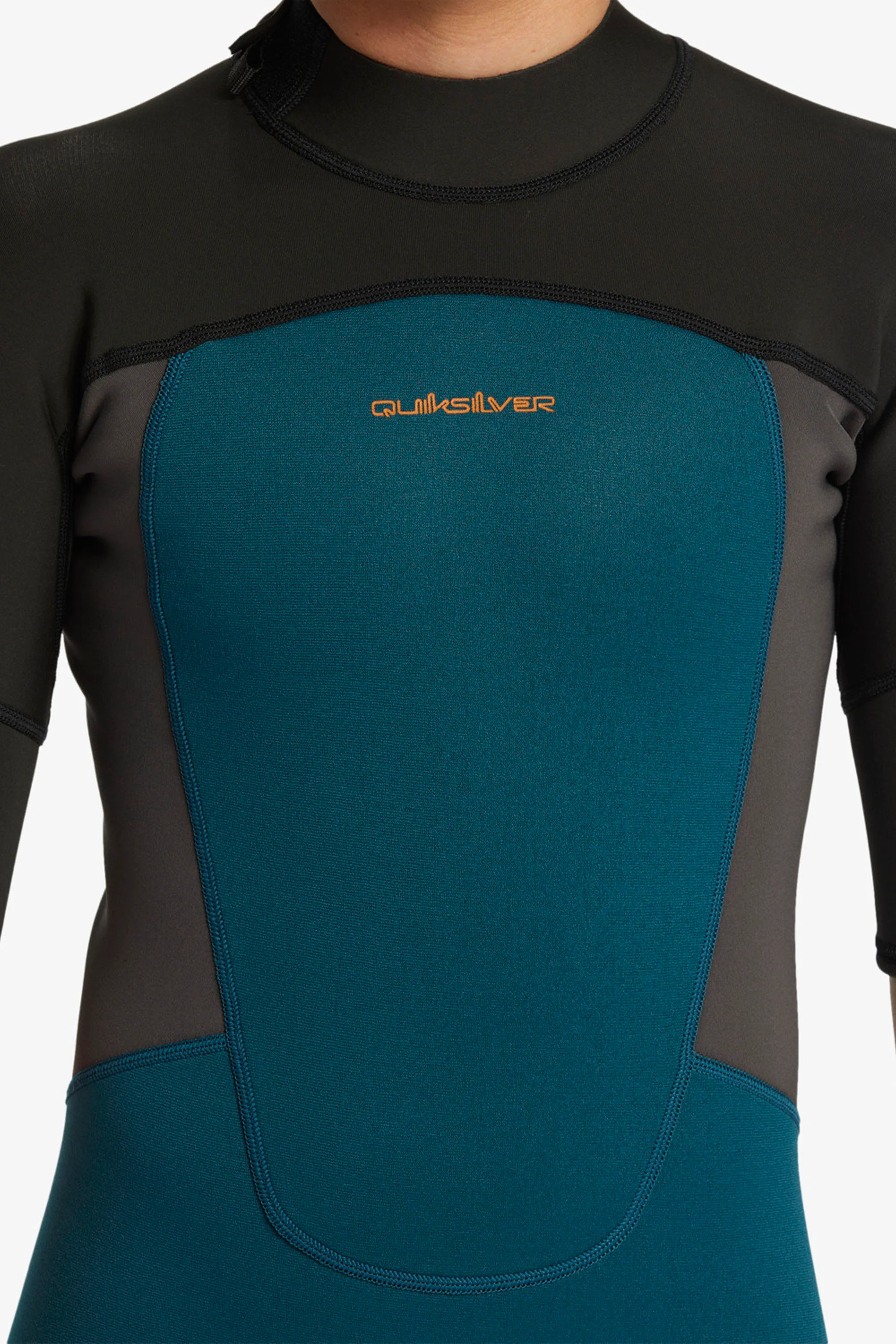 QUIKSILVER - PROLOGUE - 2/2MM - BACK ZIP - MIDNIGHT TURQUOISE - KIDS - Image 4