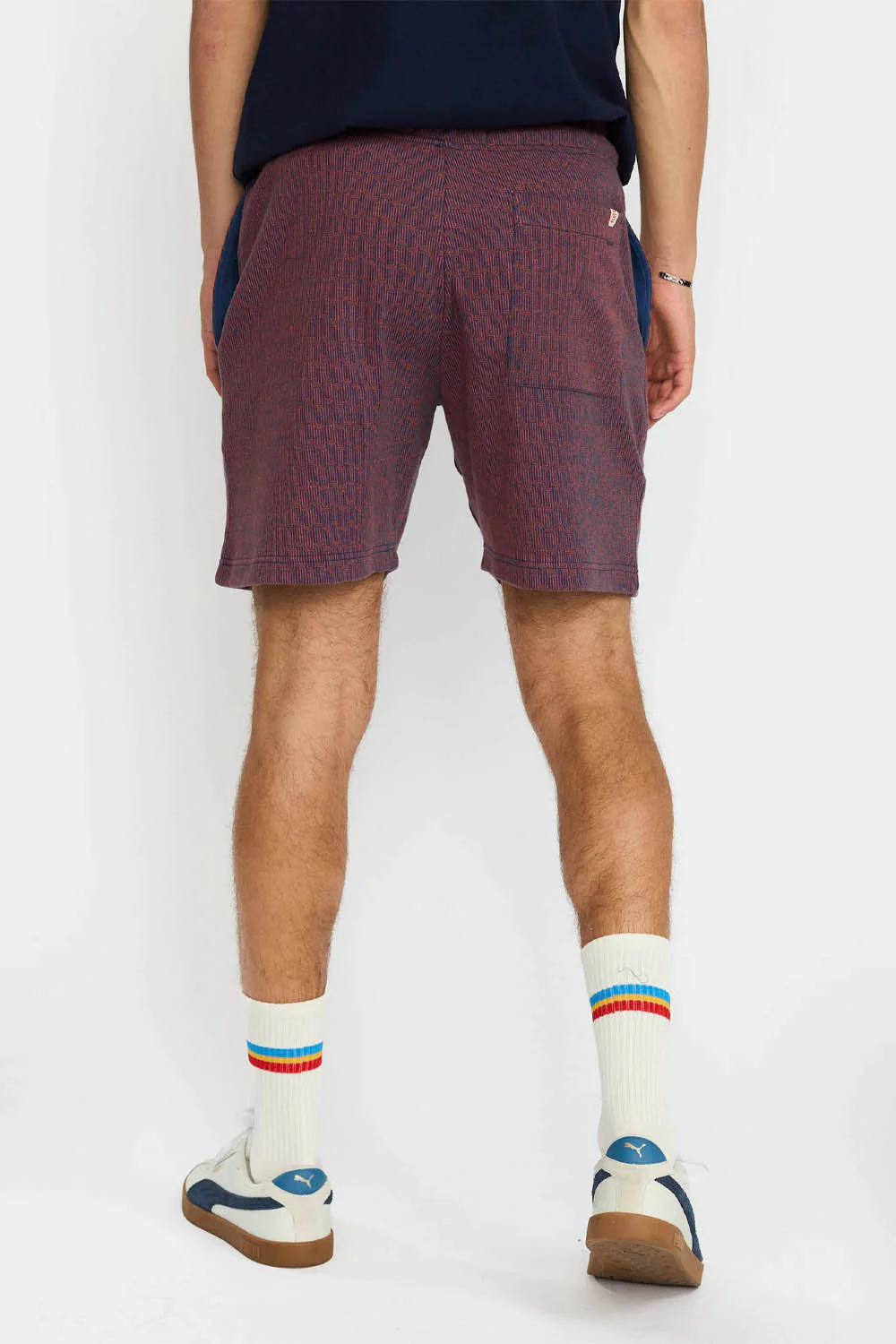 REVOLUTION - JACQUARD SHORTS - NAVY - Image 3