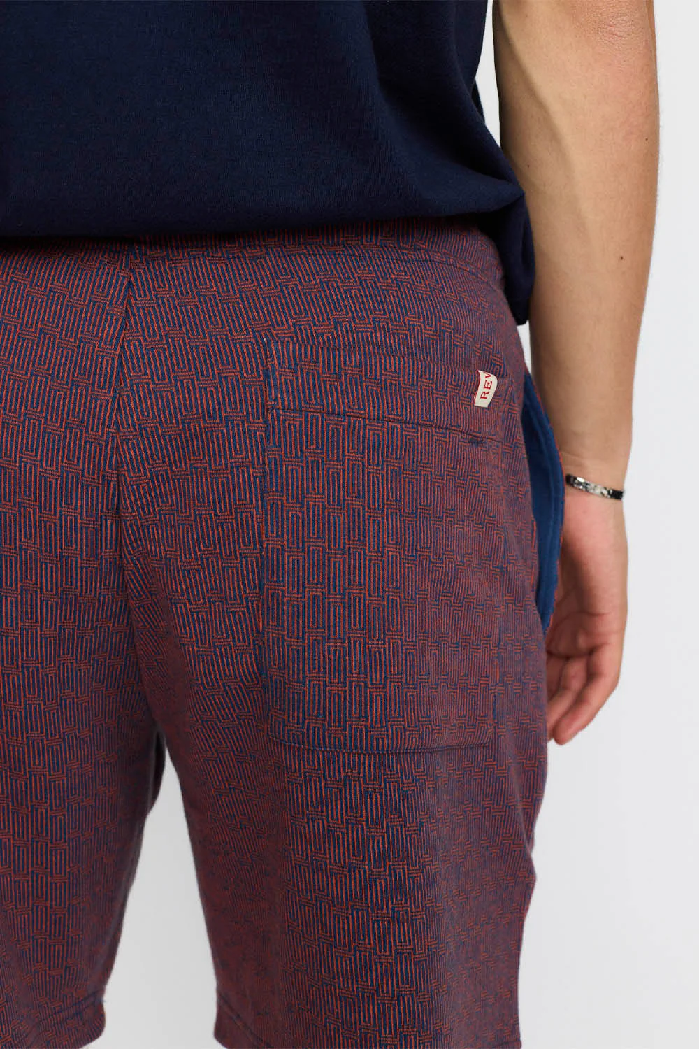 REVOLUTION - JACQUARD SHORTS - NAVY - Image 5