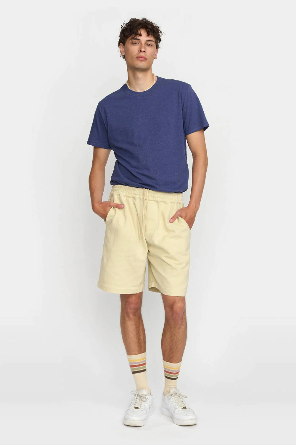 REVOLUTION - LONG CASUAL SHORTS - OFF WHITE - Image 2