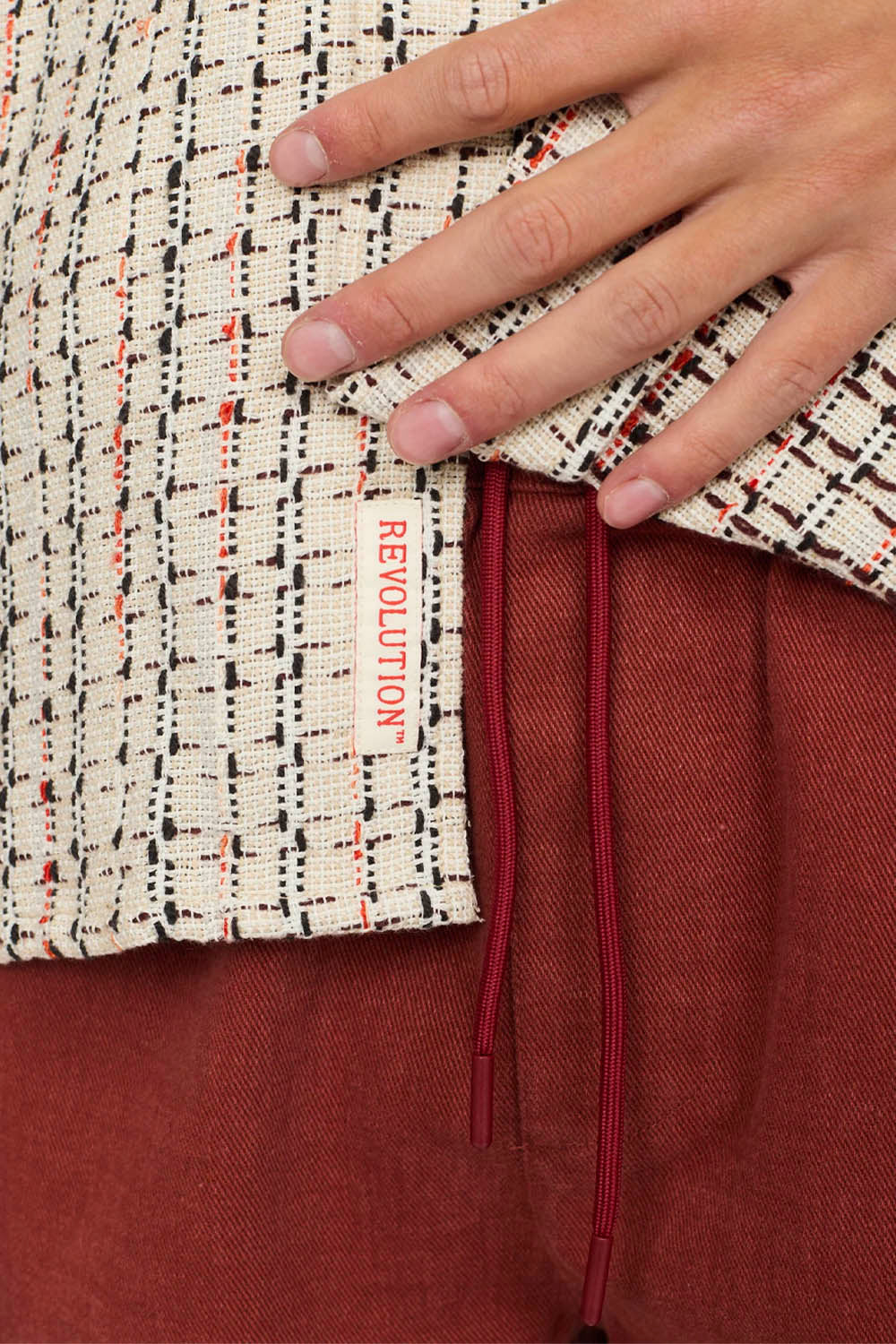 REVOLUTION - SQUARES CUBAN SHIRT - Image 5