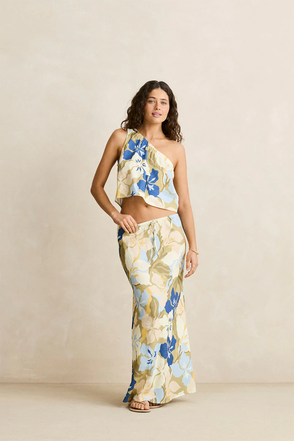 RHYTHM - BLANCA FLORAL BIAS CUT MAXI SKIRT - Image 2