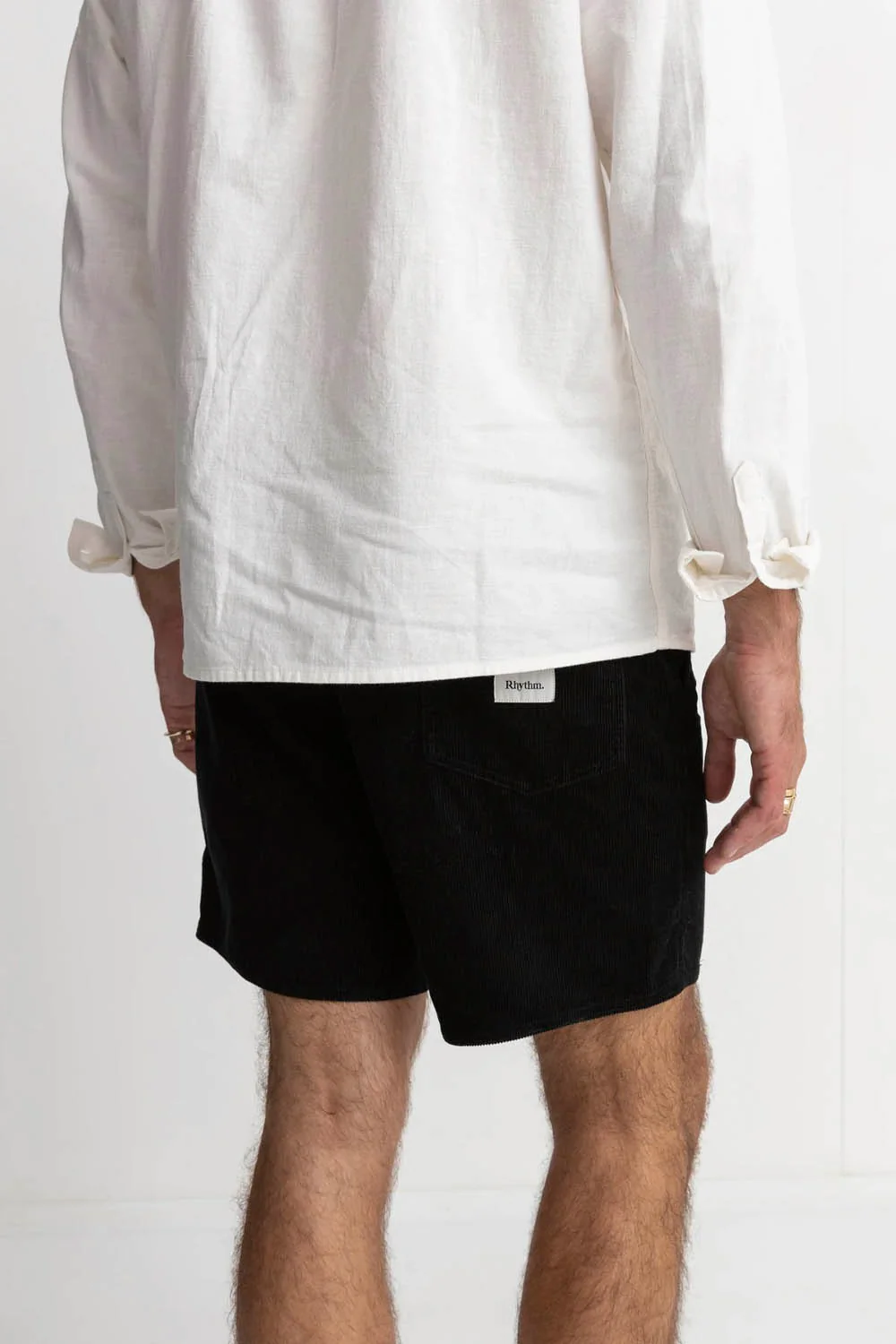 RHYTHM - CLASSIC CORD JAM SHORT - BLACK - Image 2