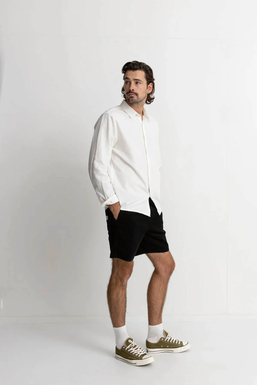 RHYTHM - CLASSIC CORD JAM SHORT - BLACK - Image 3