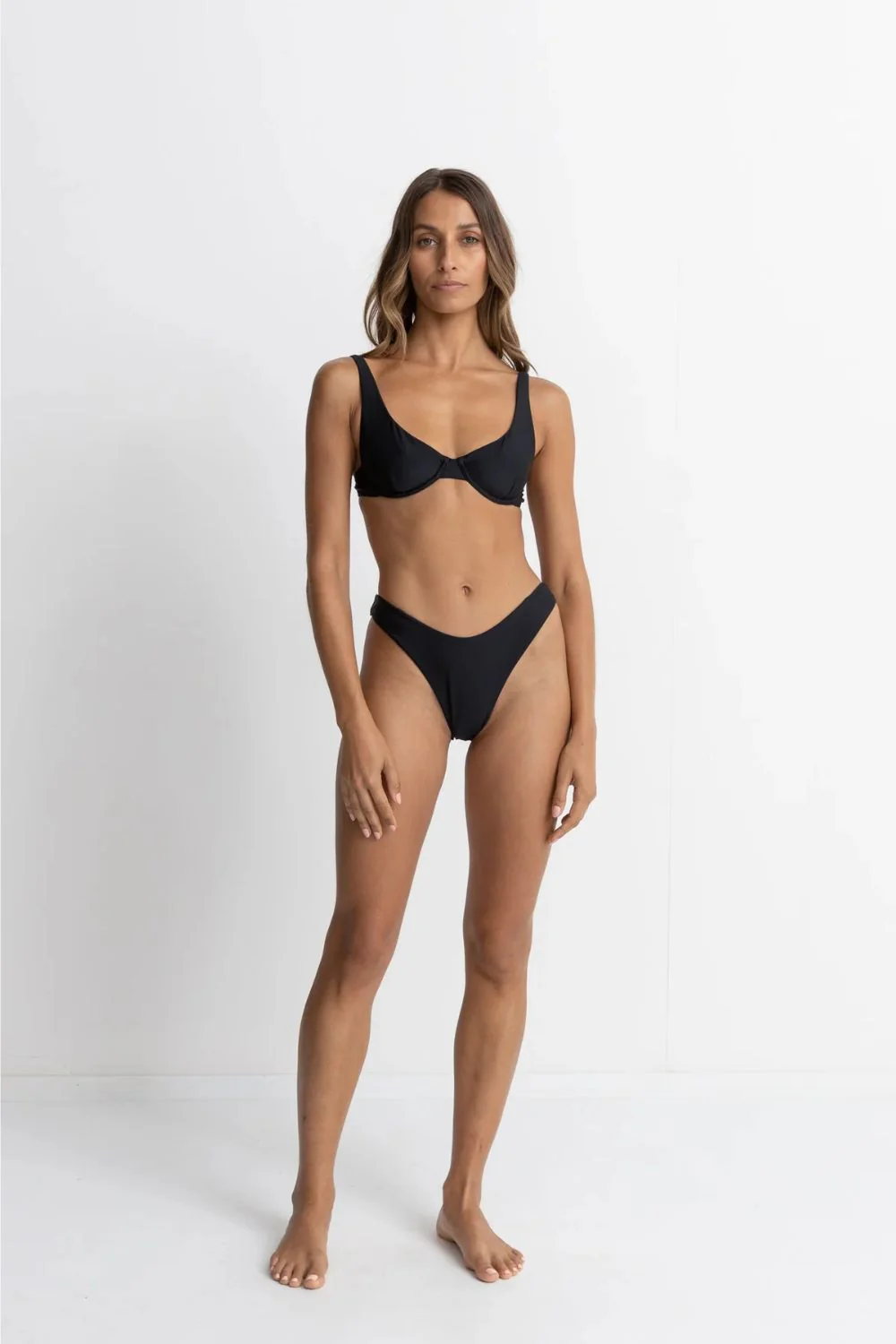 RHYTHM - CLASSIC HI CUT PANT - BLACK - Image 3