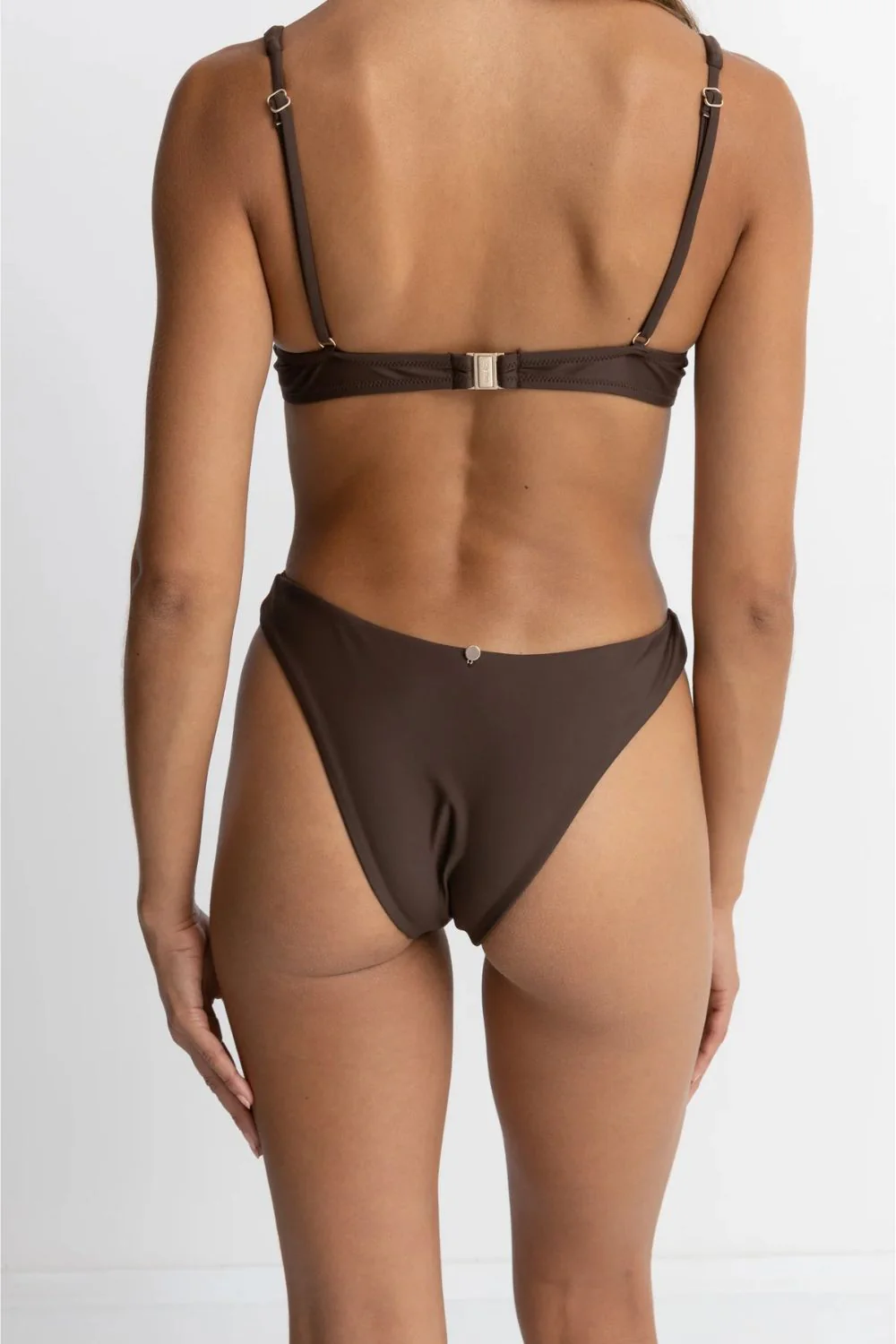 RHYTHM - CLASSIC HI CUT PANT - CHOCOLATE - Image 3