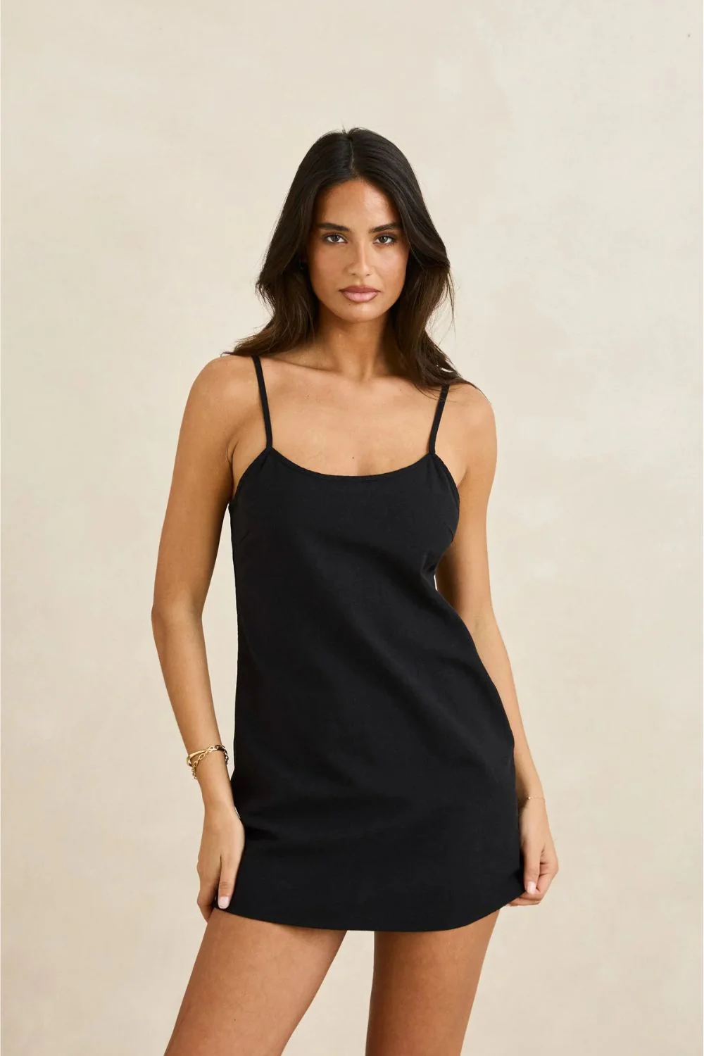 RHYTHM - CLASSIC SLIP DRESS - BLACK - Image 2