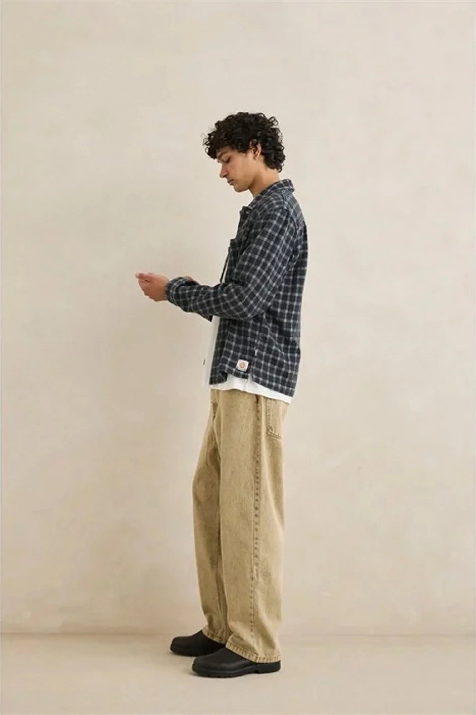 RHYTHM - JACQUARD CHECK LONGSLEEVE SHIRT - Image 5