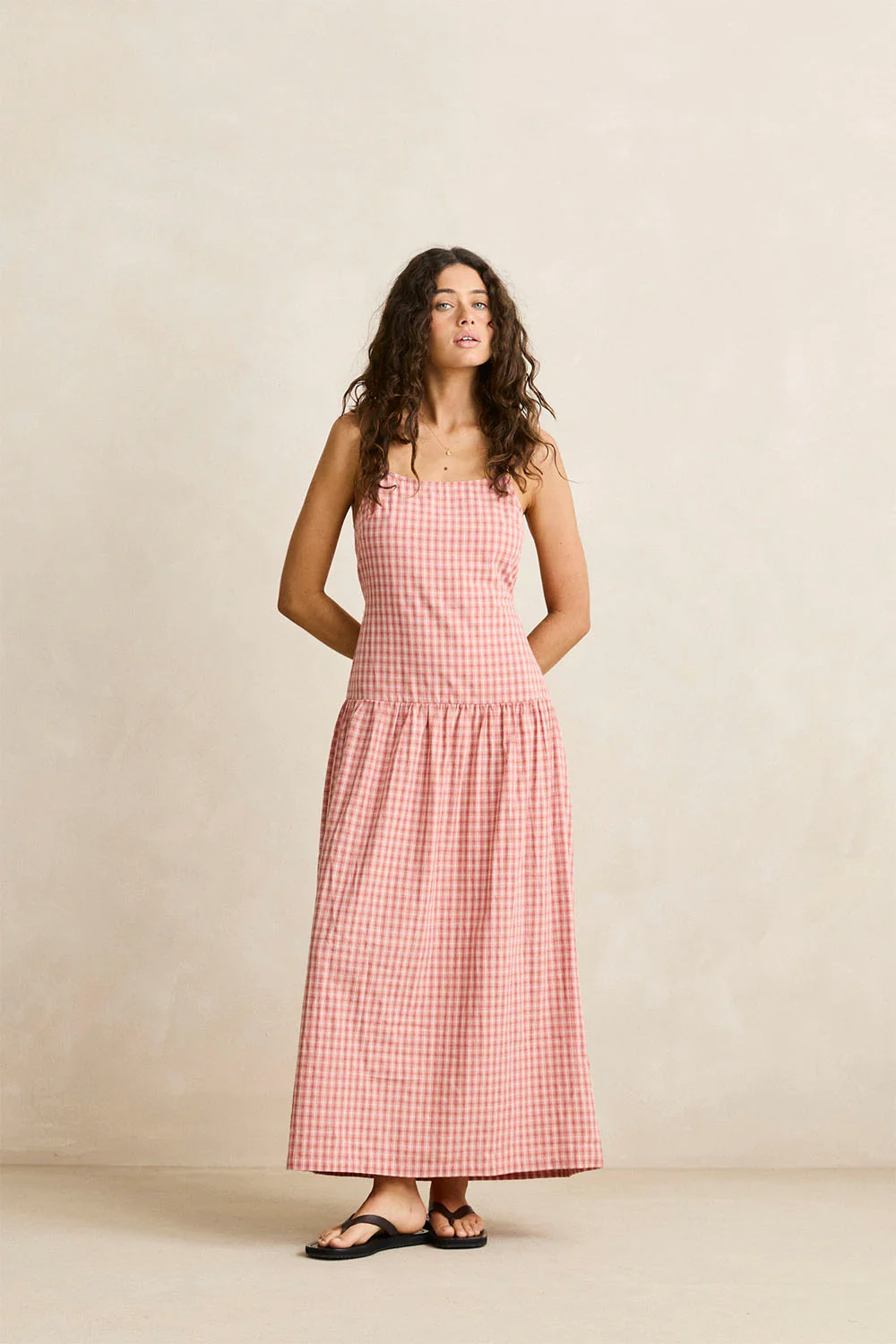 RHYTHM - KIRRA CHECK MAXI DRESS - Image 5