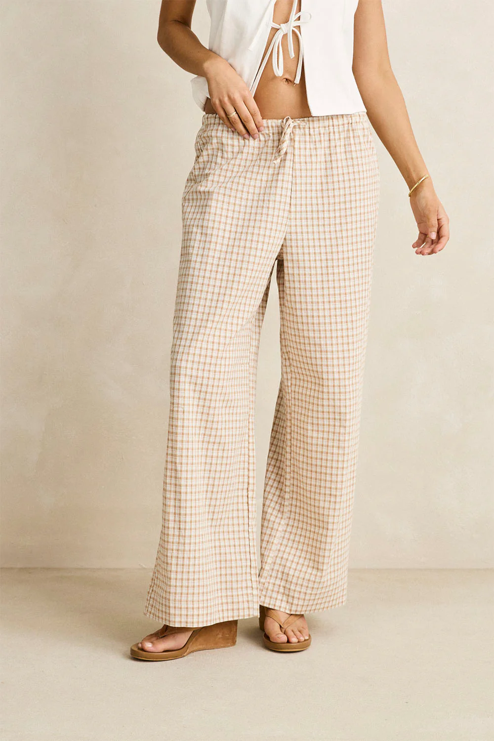 RHYTHM - LONDON CHECK BEACH PANT