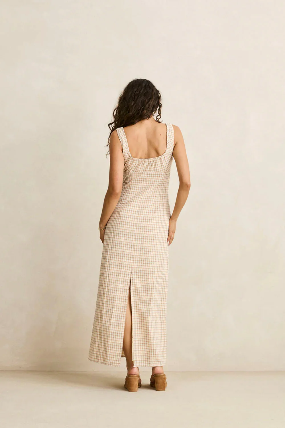 RHYTHM - LONDON CHECK MAXI DRESS - Image 3