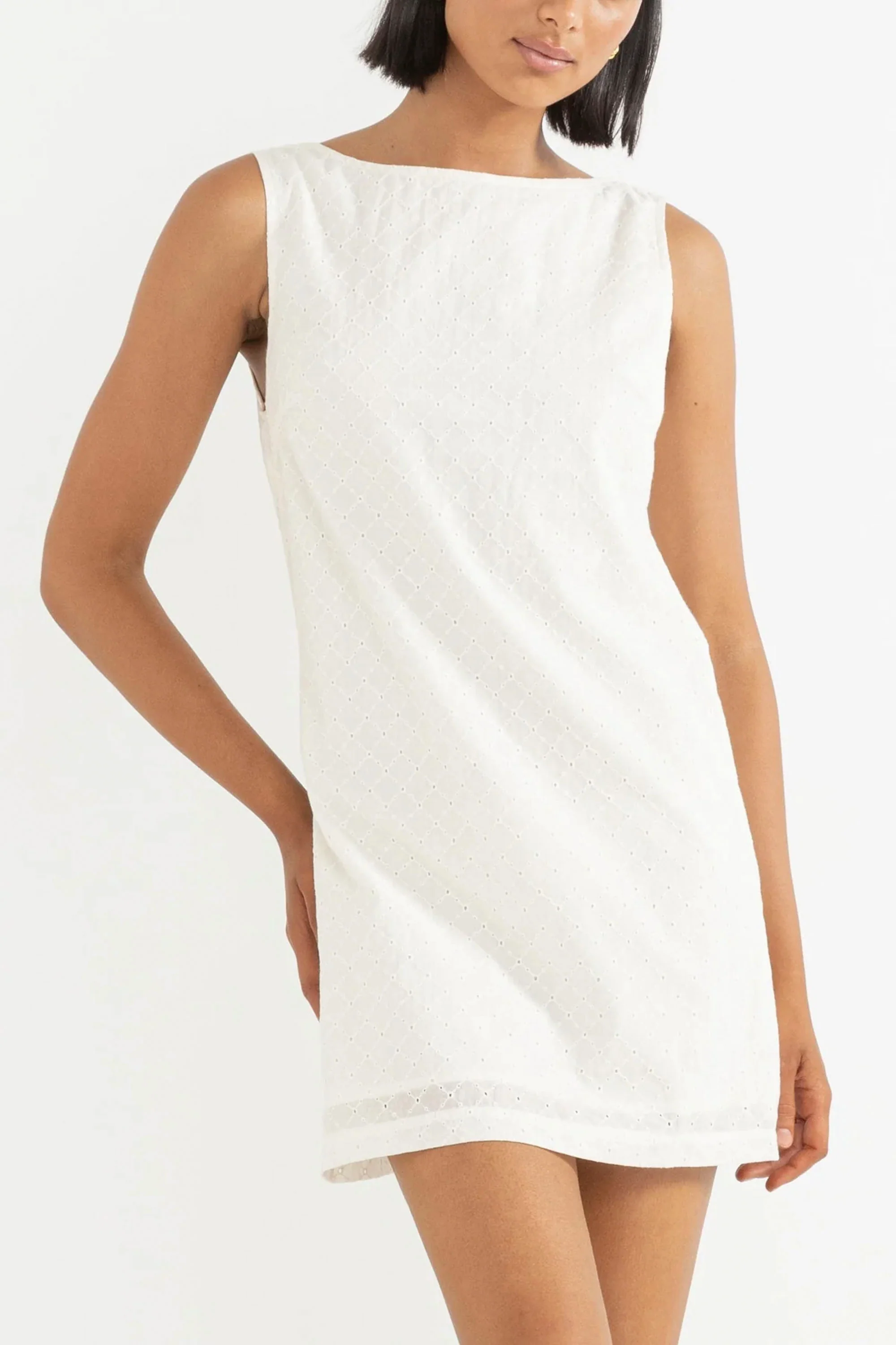 RHYTHM - PORTO EYELET MINI DRESS - Image 2