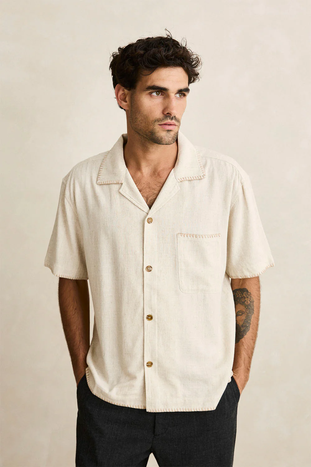 RHYTHM - RELAXED WHIP STITCH SHIRT