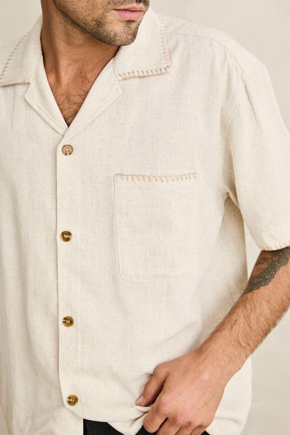 RHYTHM - RELAXED WHIP STITCH SHIRT - Image 4