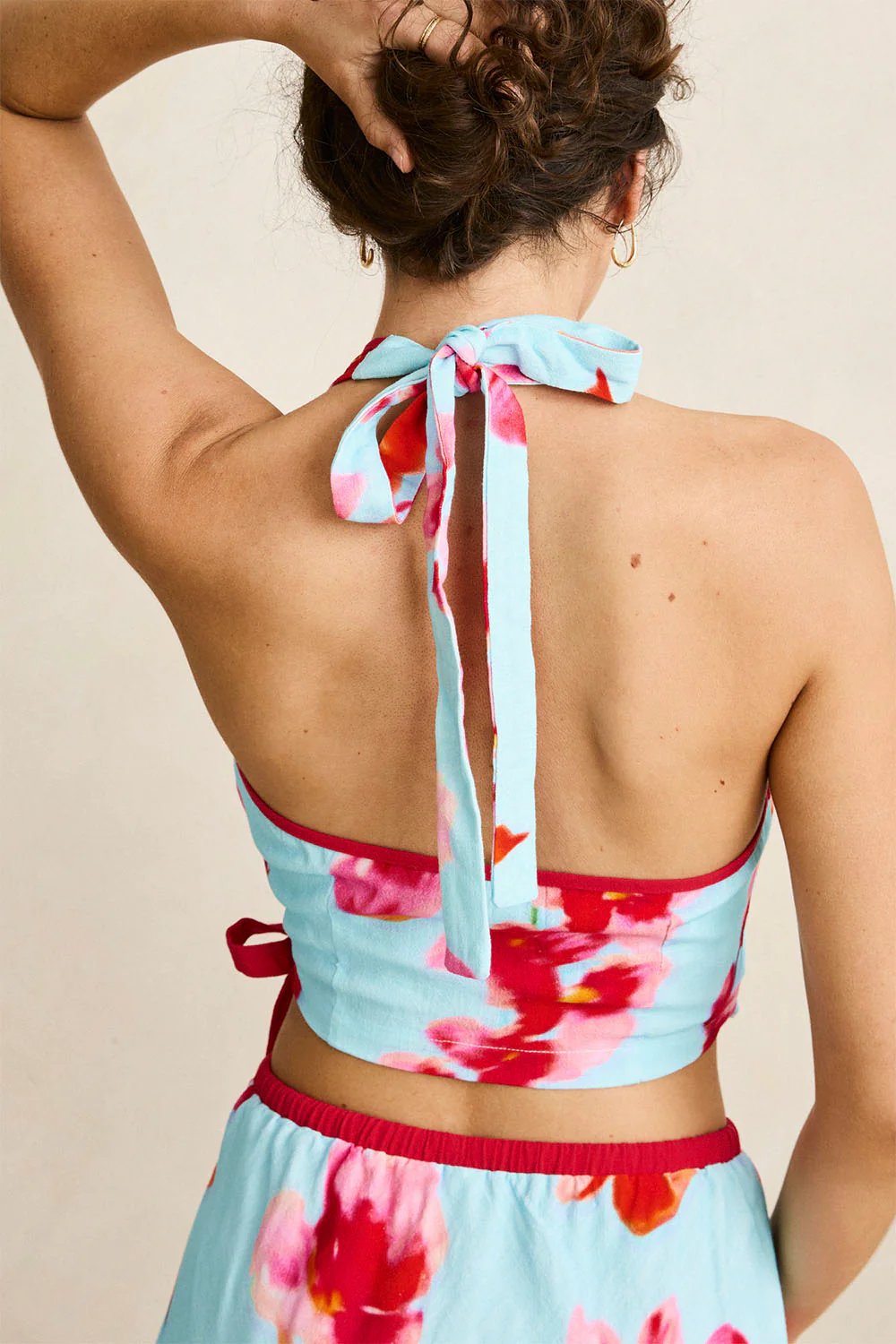 RHYTHM - SAMBA FLORAL HALTER WRAP TOP - Image 2