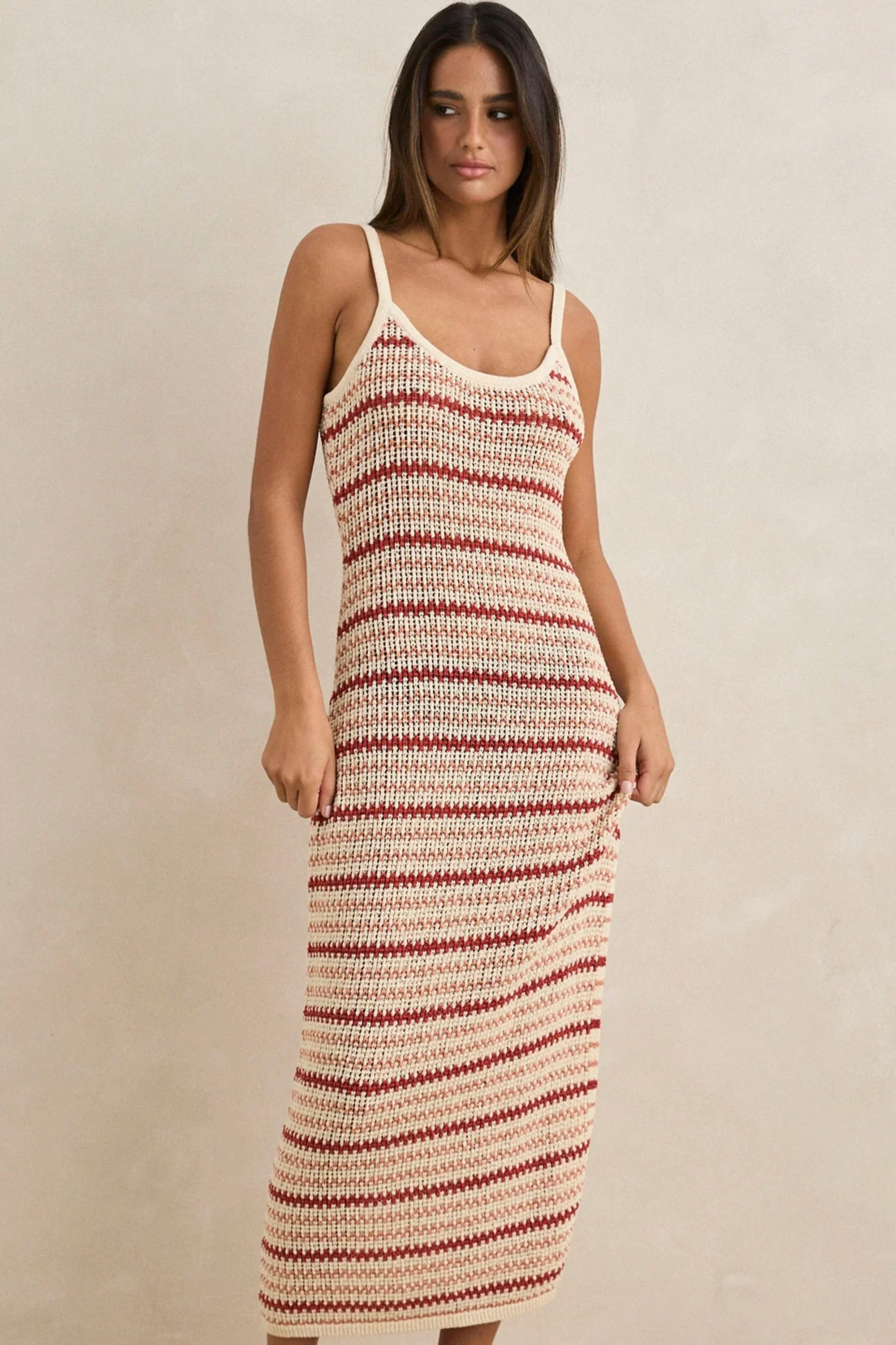 RHYTHM - TAMI STRIPE KNIT MAXI DRESS - Image 4