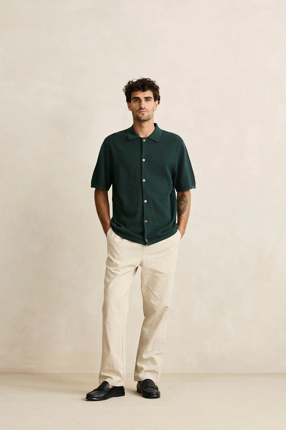 RHYTHM - TEXTURED KNIT SHIRT - Image 2