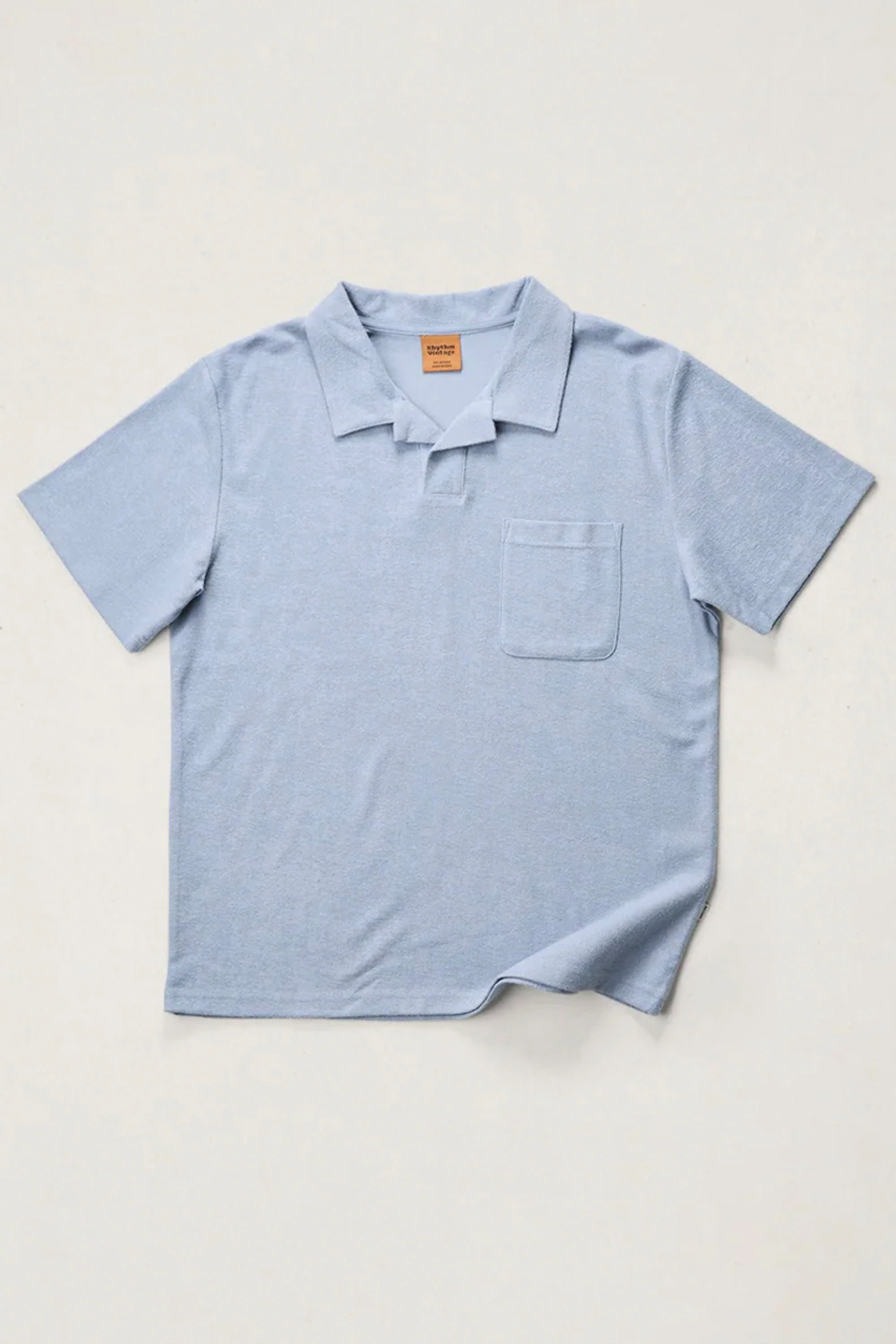 RHYTHM - VINTAGE TERRY POLO - BLUE - Image 5