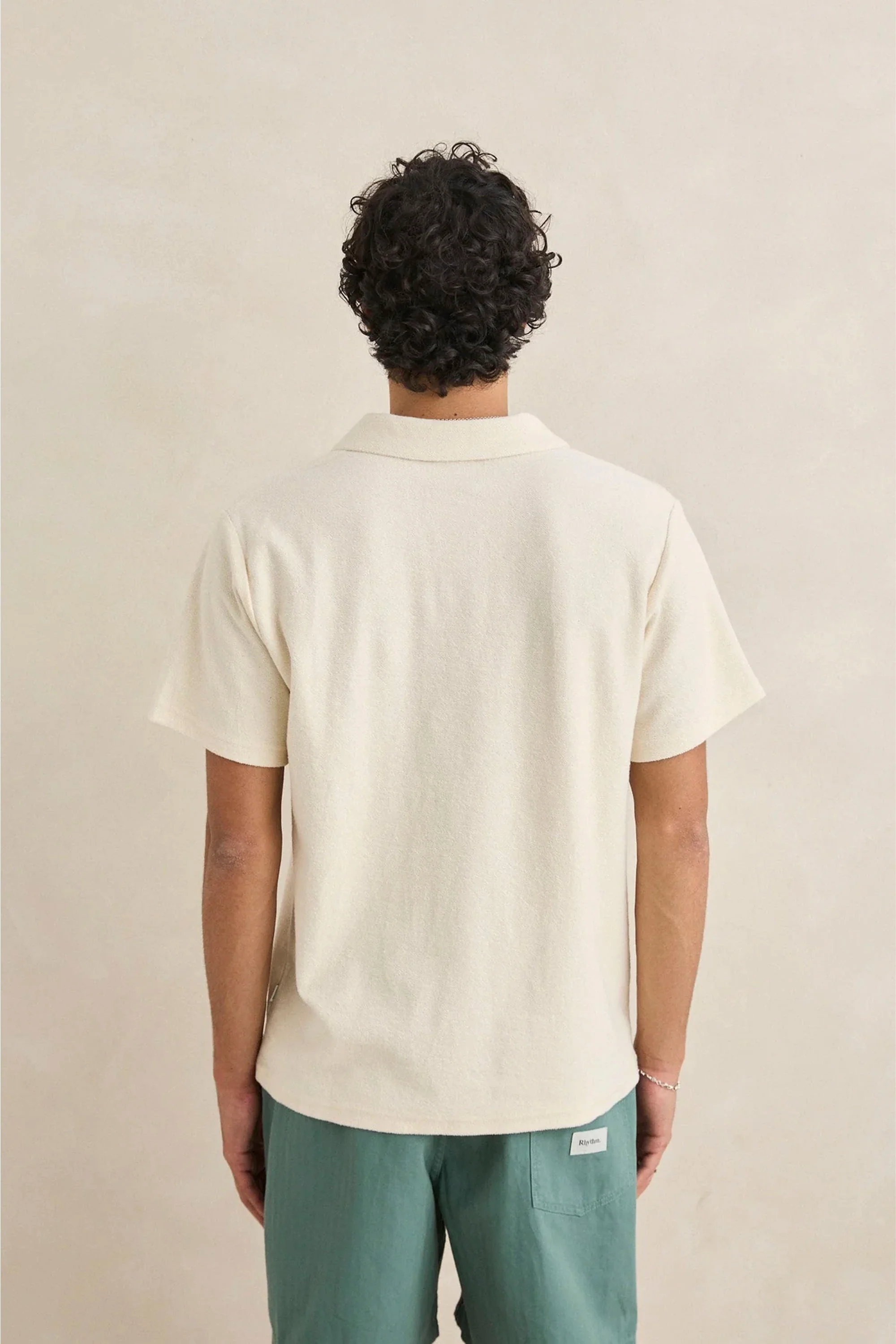 RHYTHM - VINTAGE TERRY POLO - NATURAL - Image 2