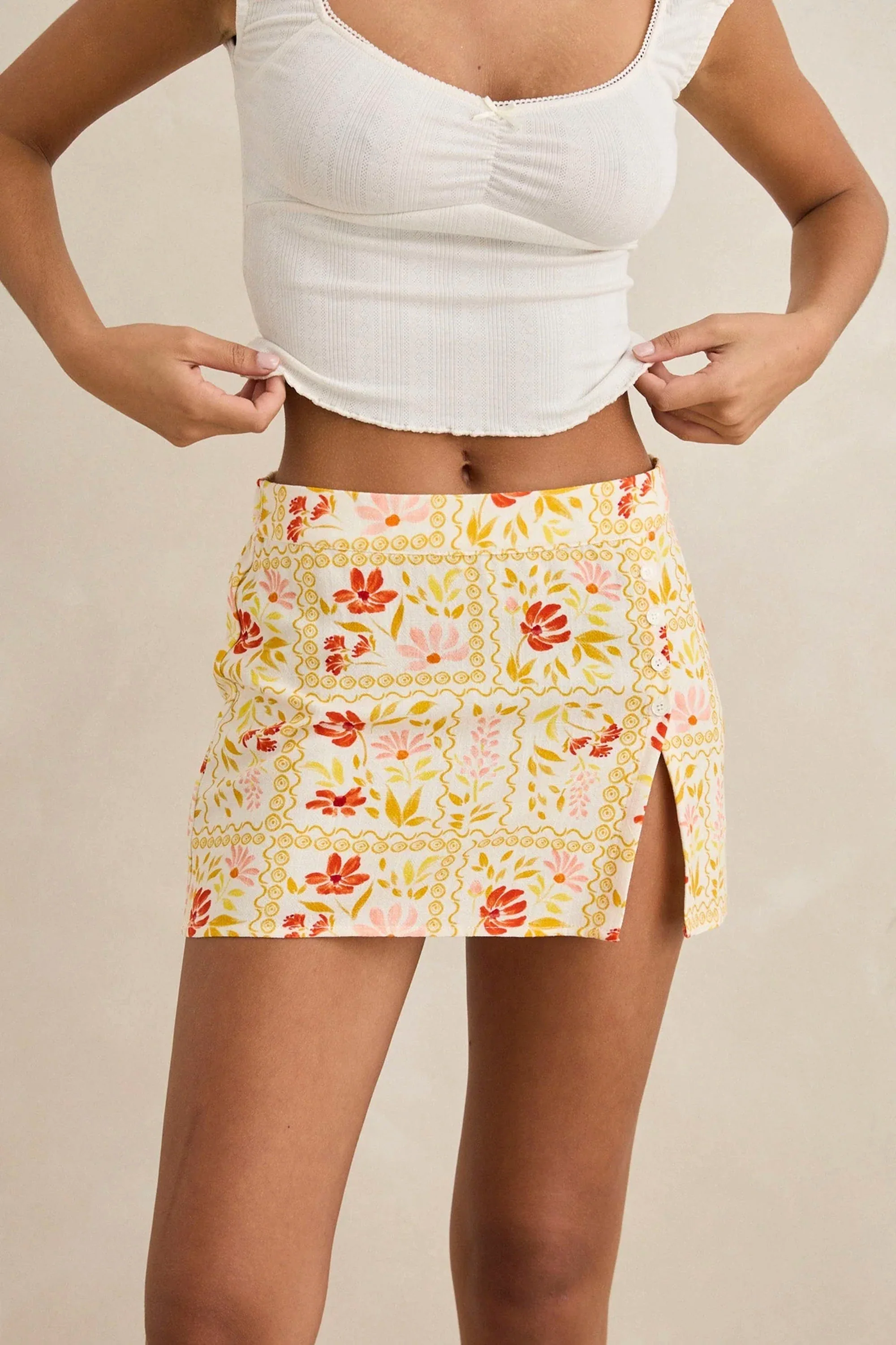 RHYTHM - WILDFLOWER MINI SKIRT