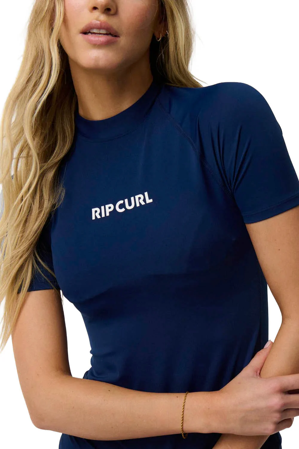 RIP CURL - CLASSIC SURF UPF RASHGUARD - SHORT SLEEVE - DARK NAVY - WOMAN - Image 4