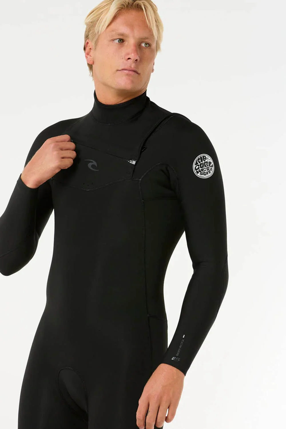 RIP CURL - DAWN PATROL - 2/2MM - CHEST ZIP - BLACK - MAN - Image 4