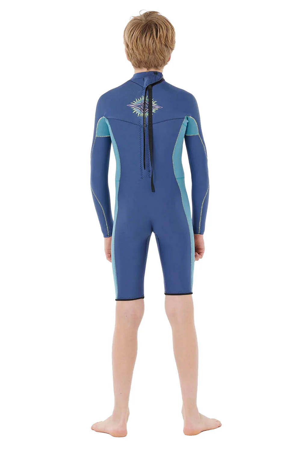RIP CURL - DAWN PATROL - 2MM - BACK ZIP - LIGHT NAVY - KIDS - Image 2