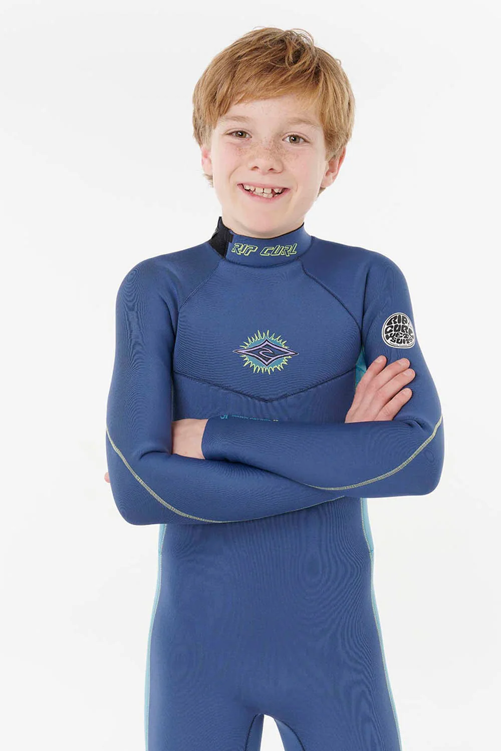 RIP CURL - DAWN PATROL - 2MM - BACK ZIP - LIGHT NAVY - KIDS - Image 3