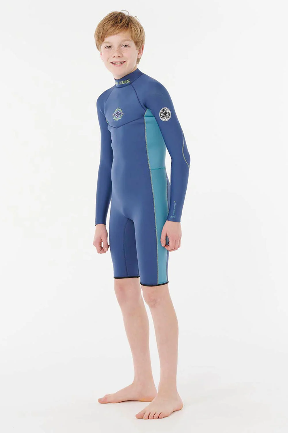 RIP CURL - DAWN PATROL - 2MM - BACK ZIP - LIGHT NAVY - KIDS - Image 4