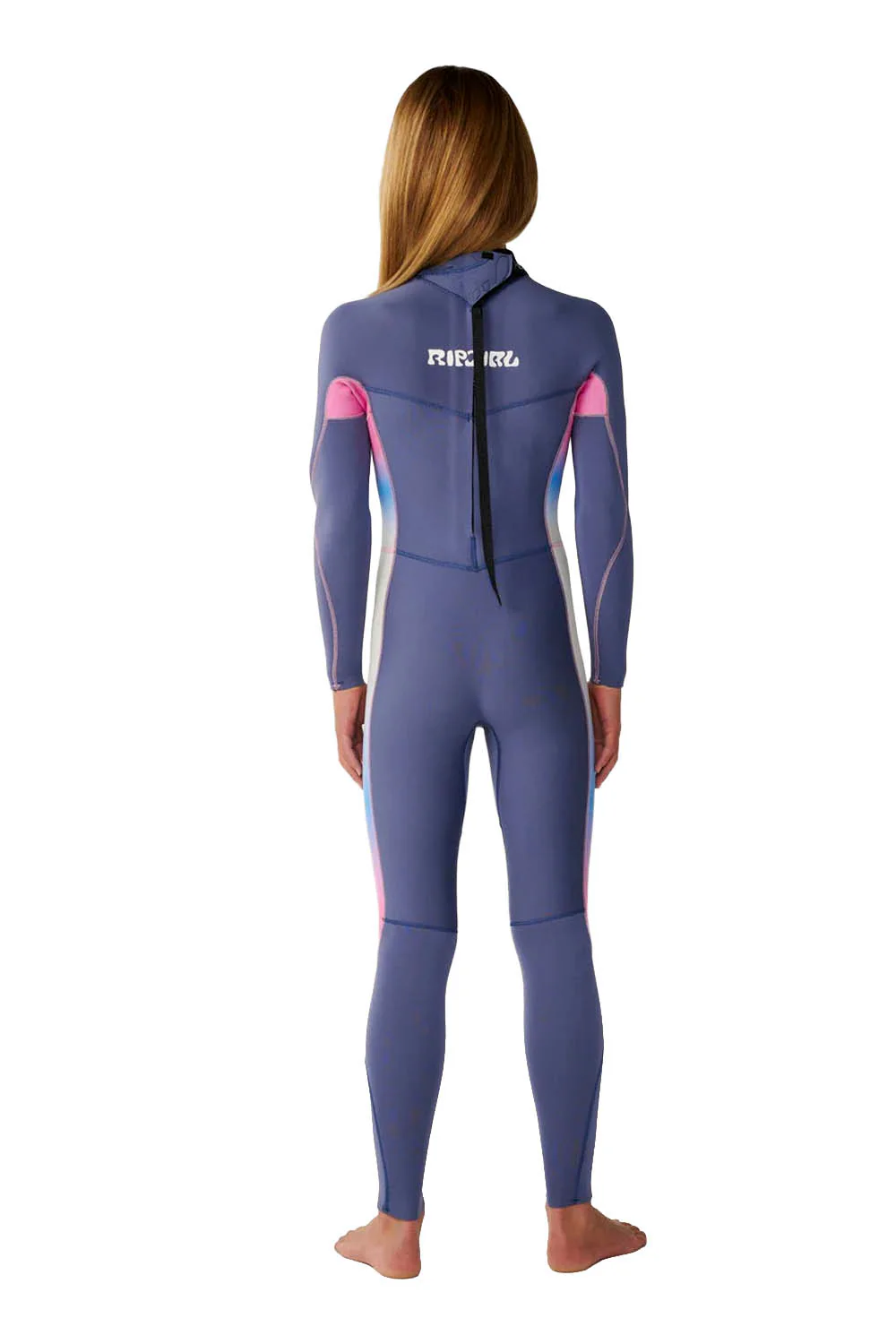 RIP CURL - DAWN PATROL - 3/2MM - BACK ZIP - GREY BLUE - KIDS - Image 2