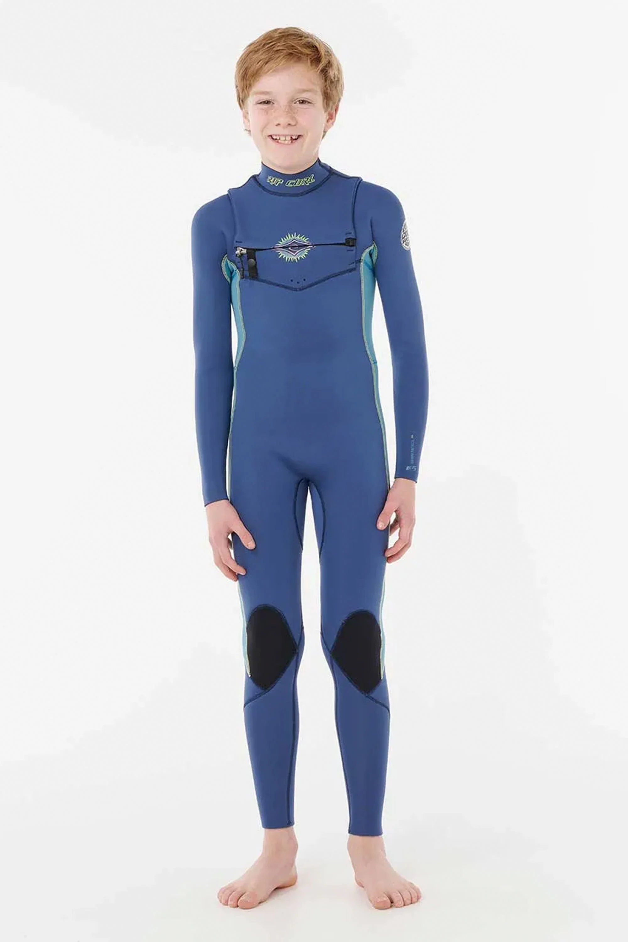 RIP CURL - DAWN PATROL - 4/3mm - Chest zip - LIGHT NAVY - JUNIOR