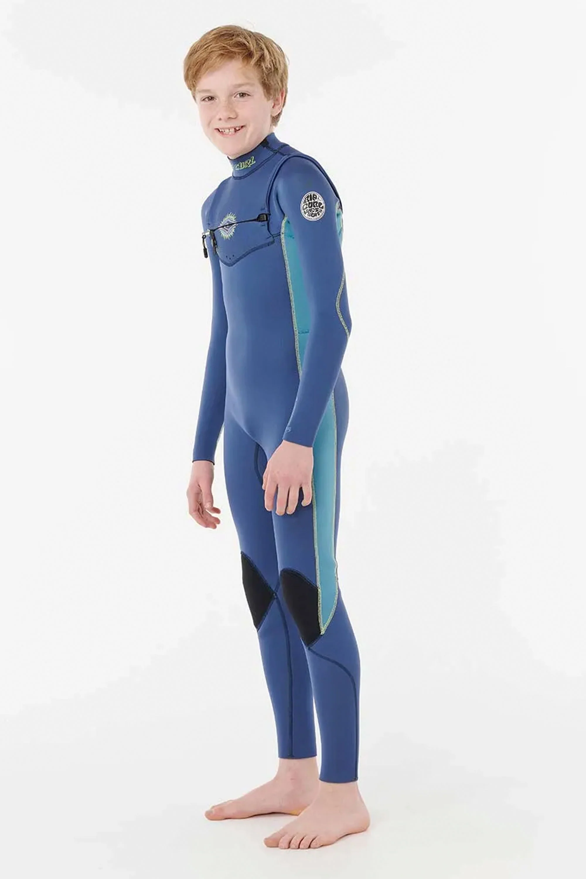 RIP CURL - DAWN PATROL - 4/3mm - Chest zip - LIGHT NAVY - JUNIOR - Image 3