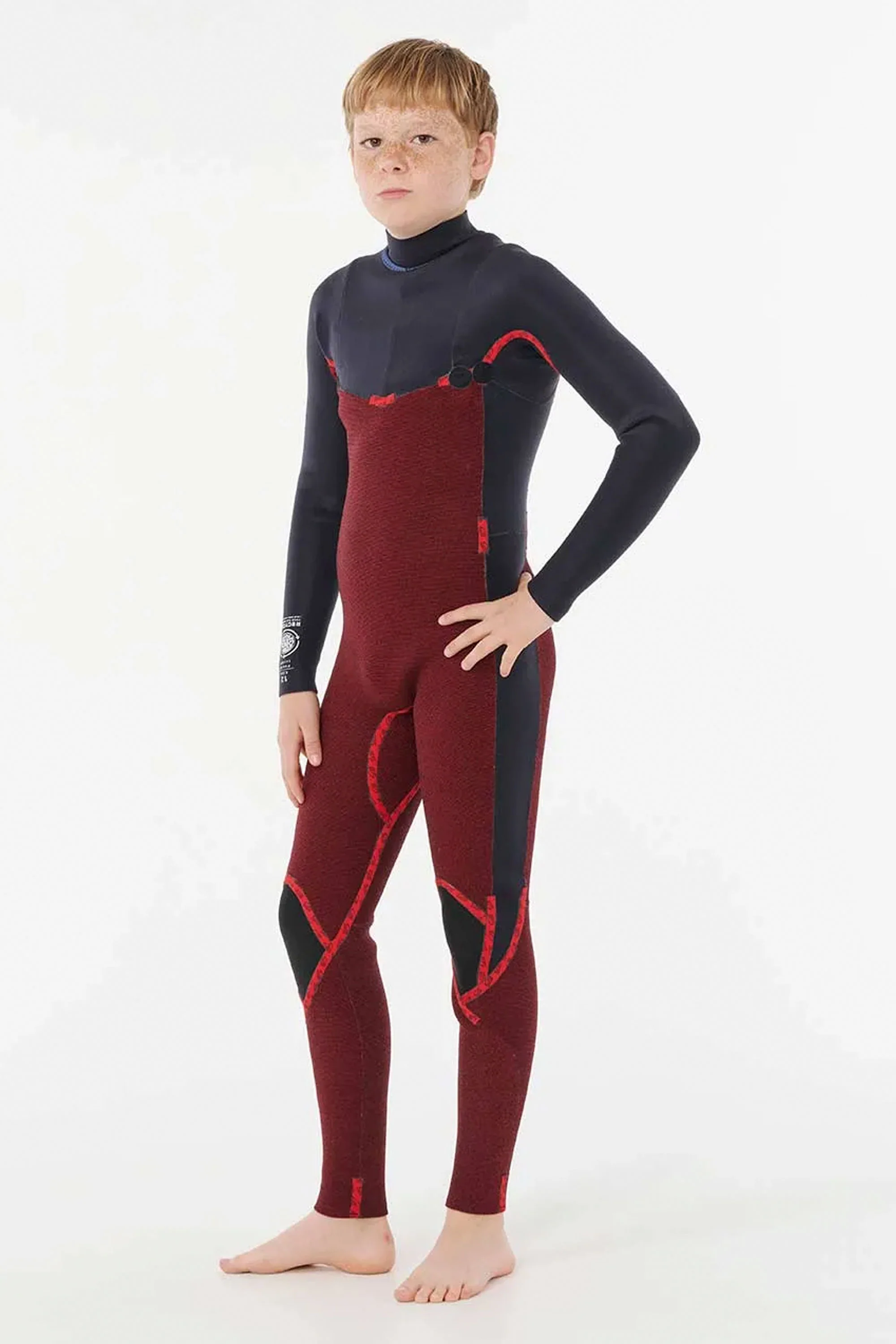 RIP CURL - DAWN PATROL - 4/3mm - Chest zip - LIGHT NAVY - JUNIOR - Image 6