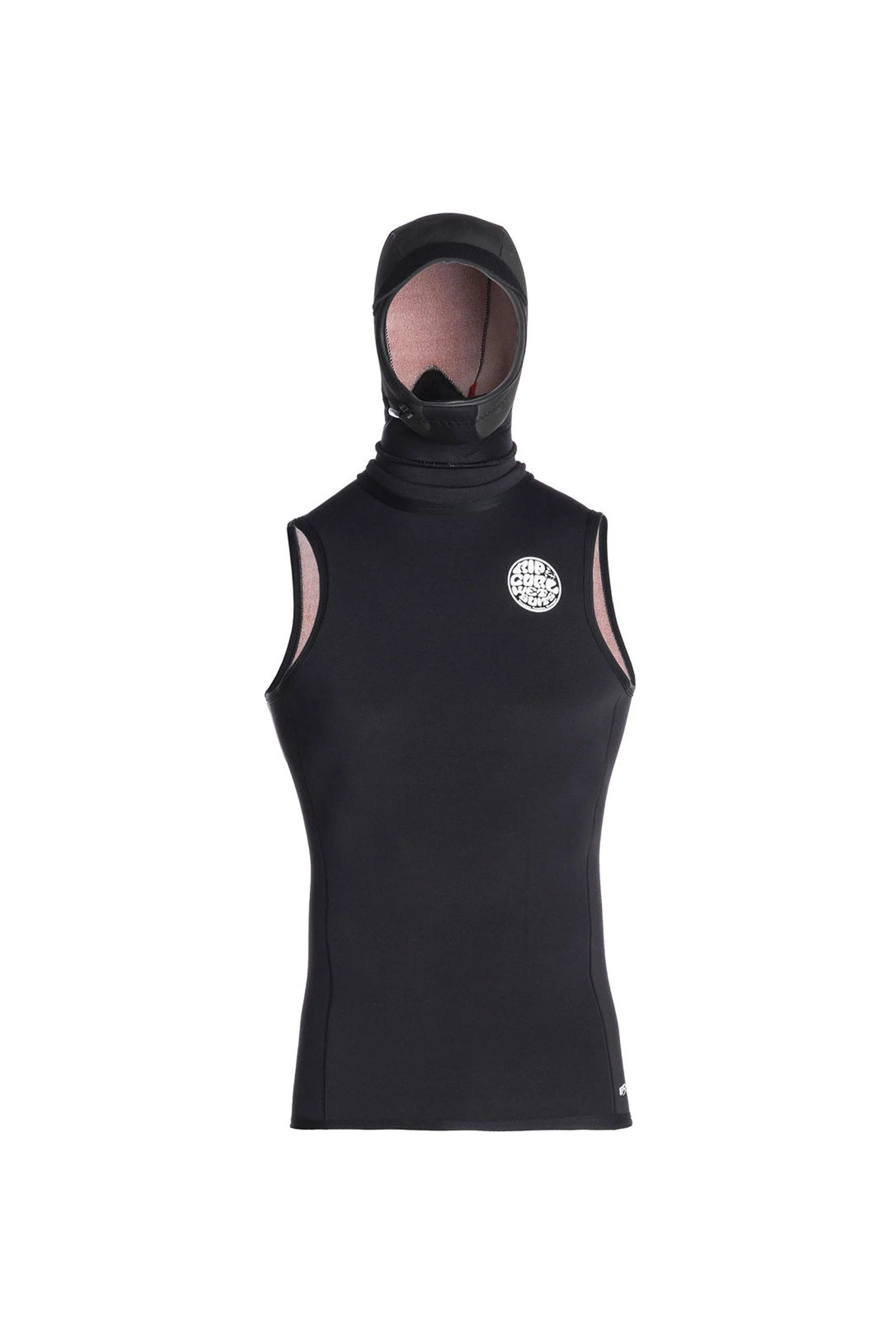 RIP CURL - FLASHBOMB HOOD VEST - 0.5MM - BLACK - UNISEX - Image 2