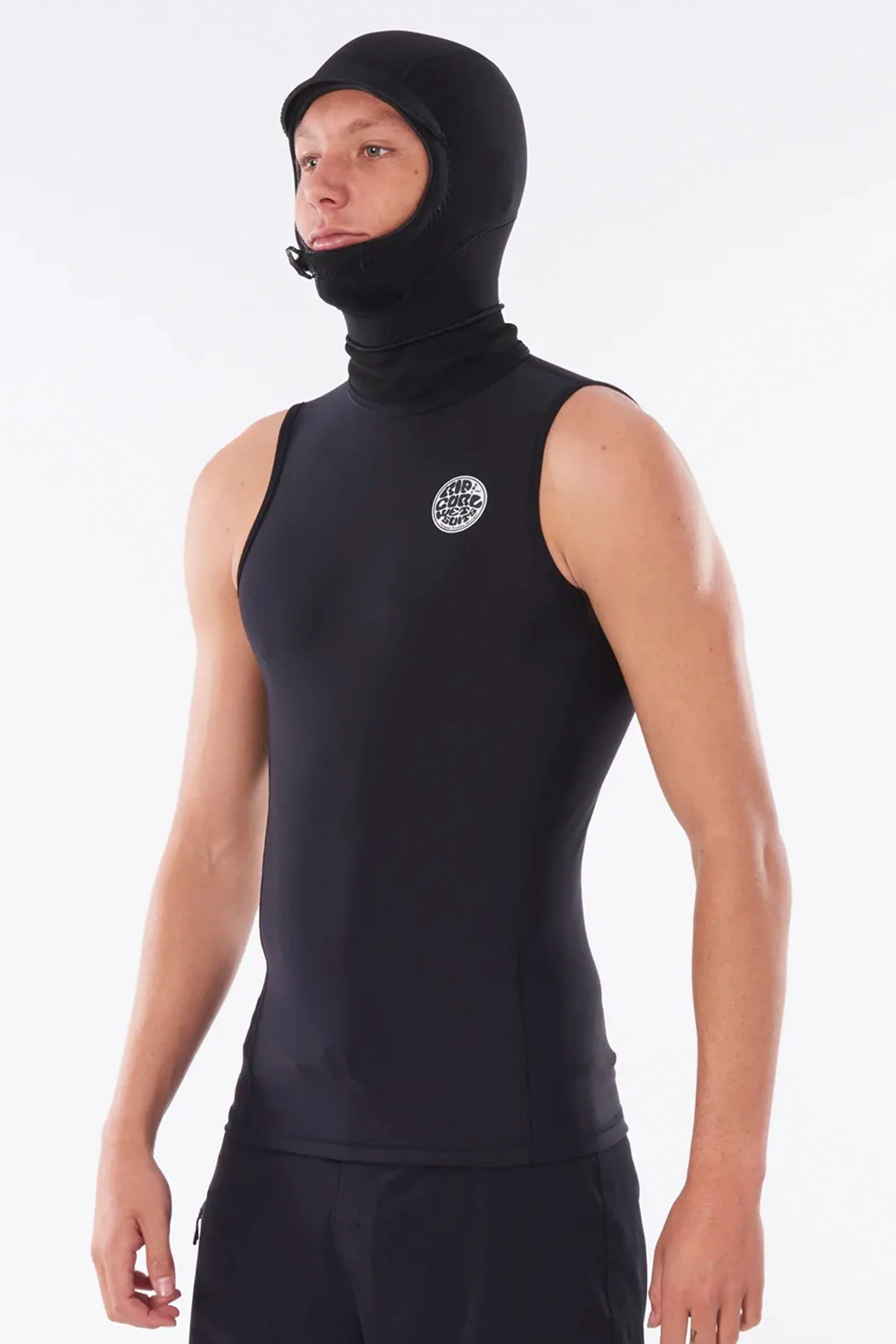 RIP CURL - FLASHBOMB HOOD VEST - 0.5MM - BLACK - UNISEX - Image 4