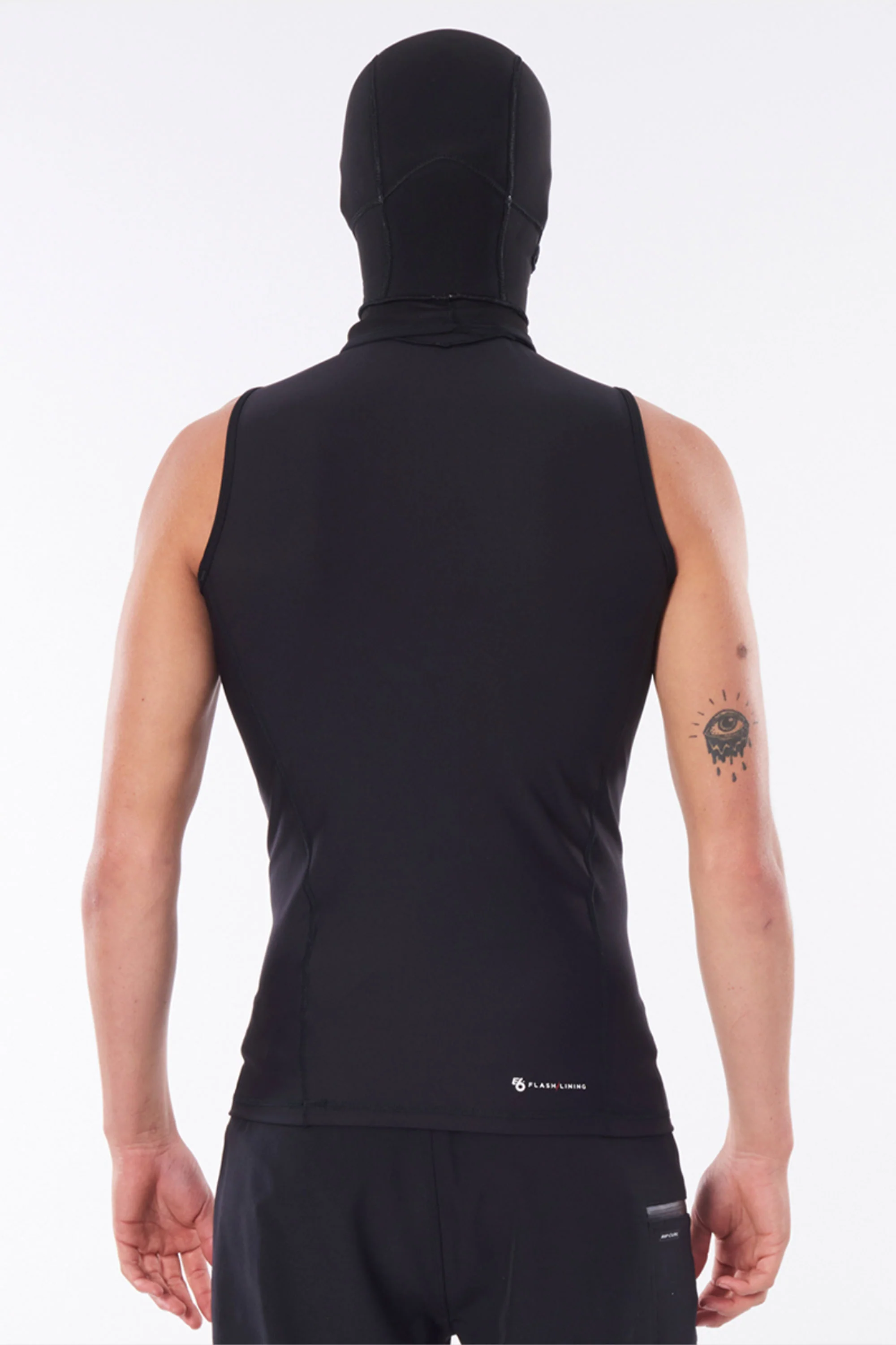 RIP CURL - FLASHBOMB POLYPRO HOOD VEST - BLACK - MAN - Image 2