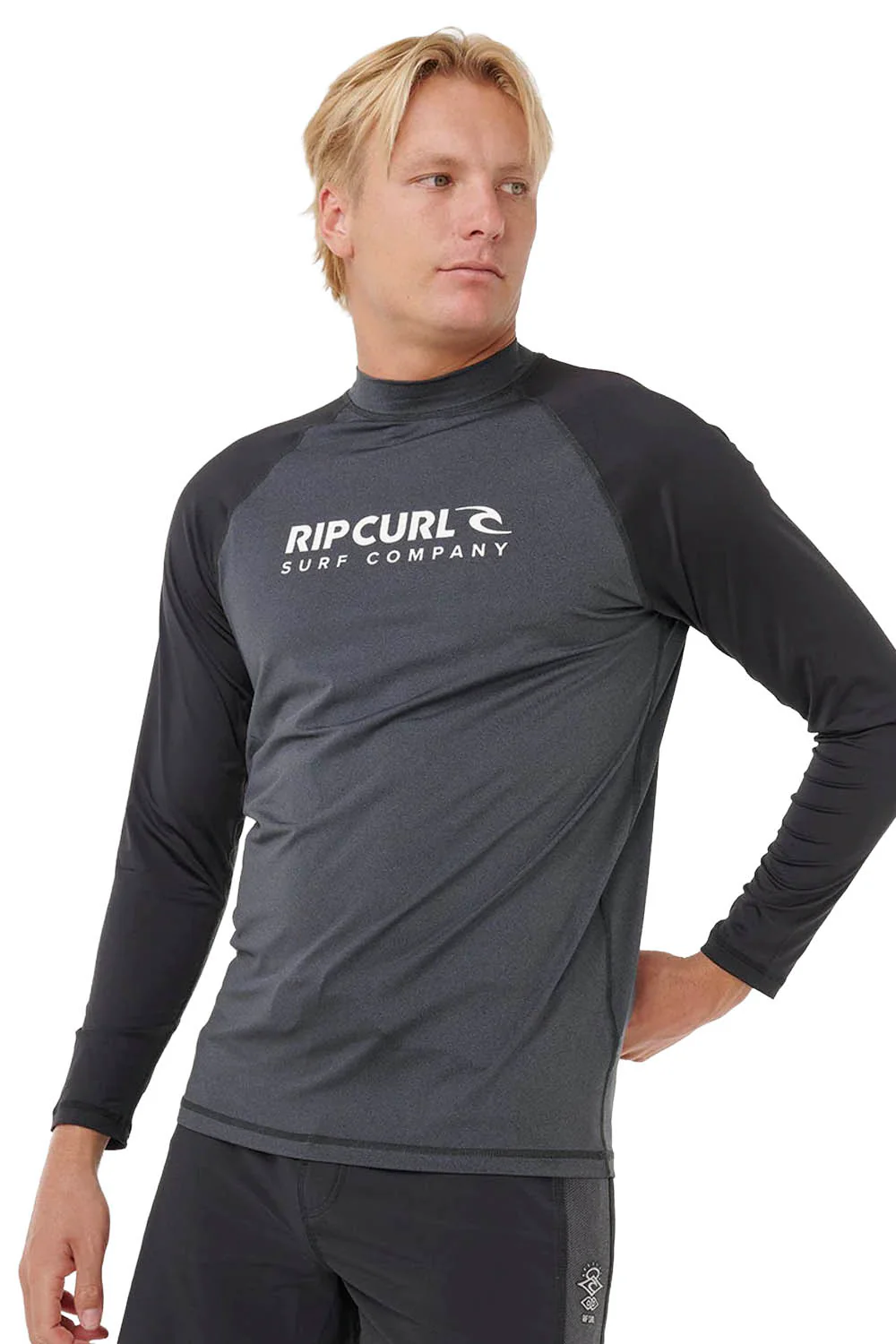 RIP CURL - SHOCK UPF - LONG SLEEVE - BLACK MARLE - MAN - Image 3