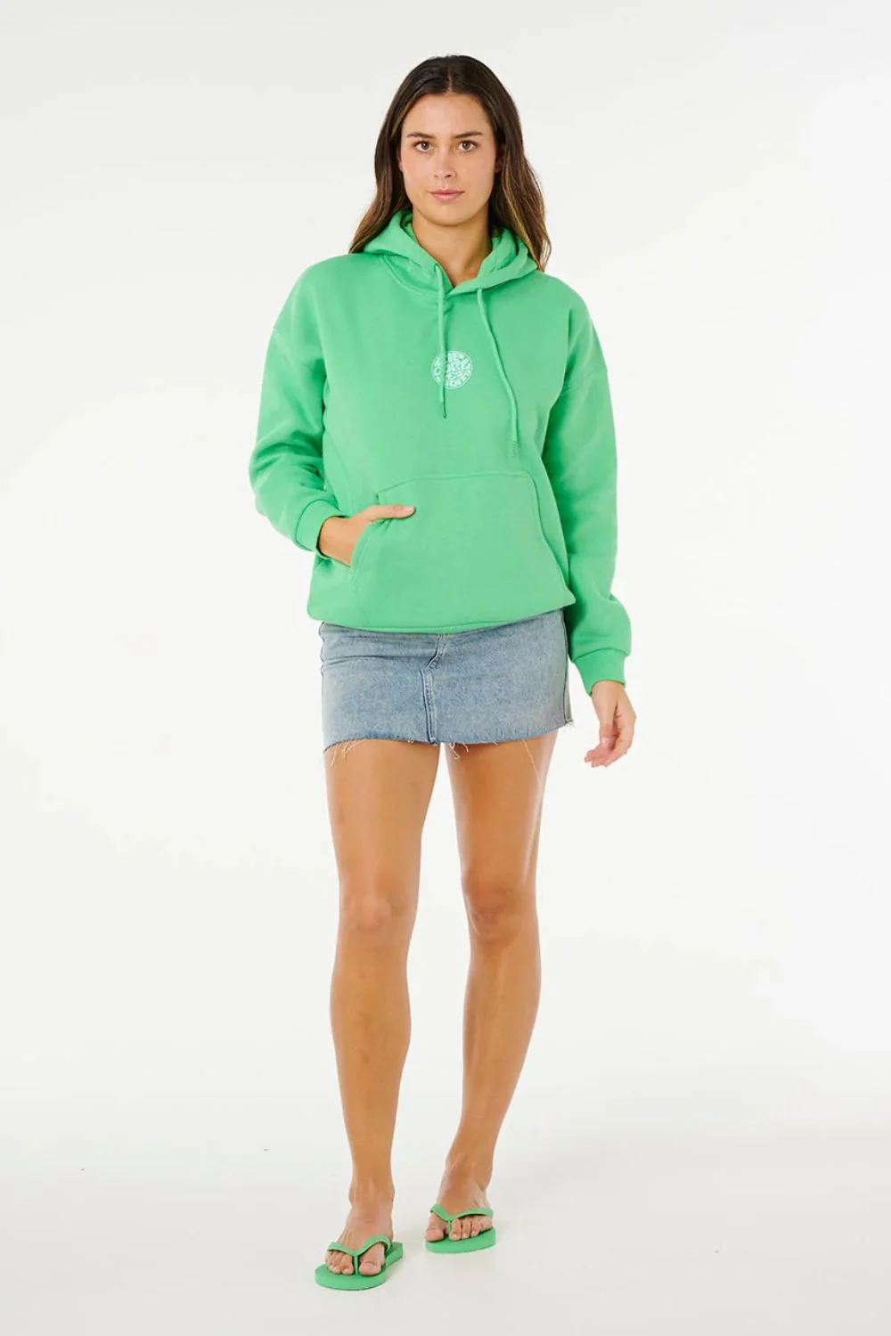 RIP CURL - SURF PUFF HERITAGE HOODIE - GREEN - Image 3