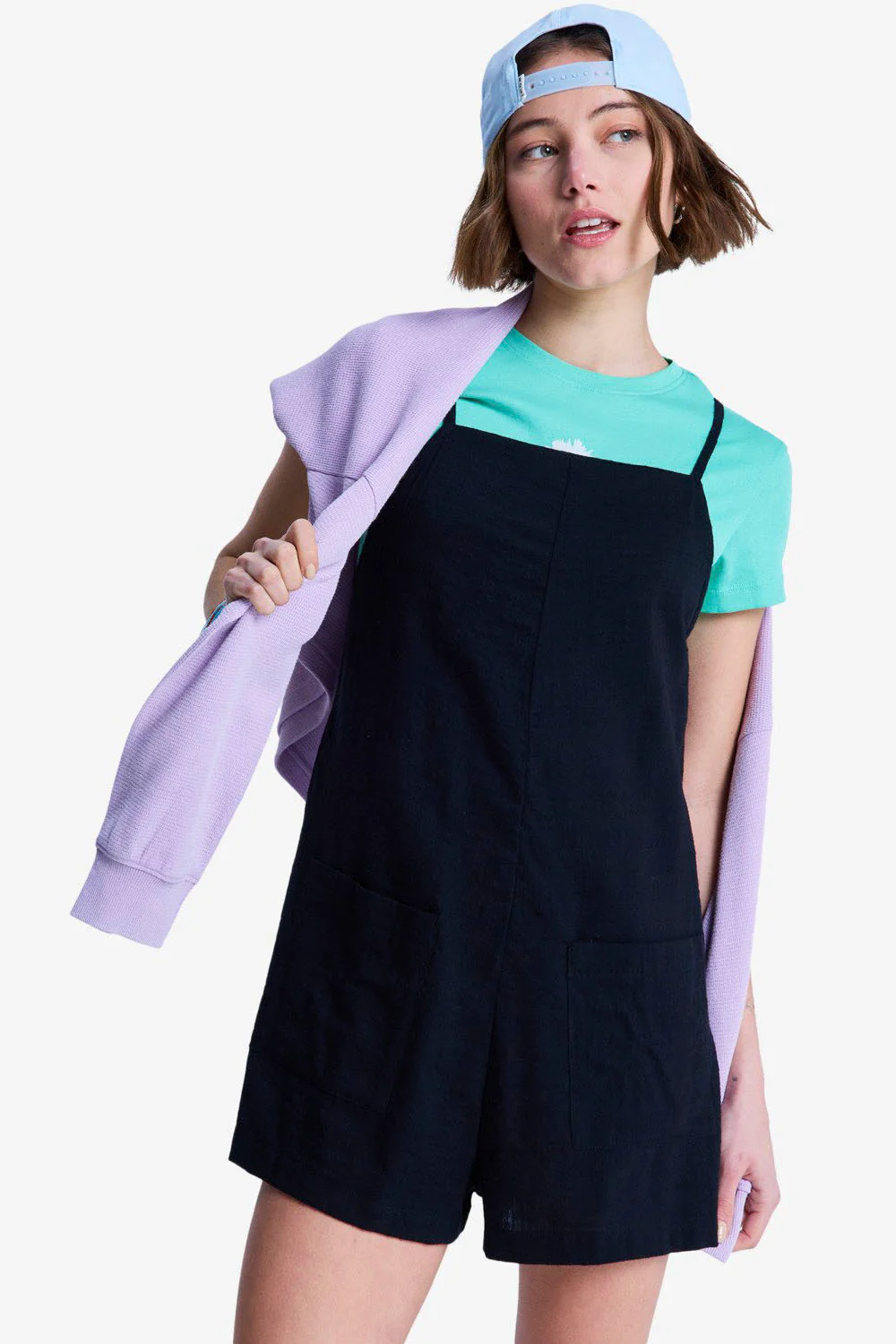 ROXY - LAVENDER HAZE ROMPER - ANTHRACITE