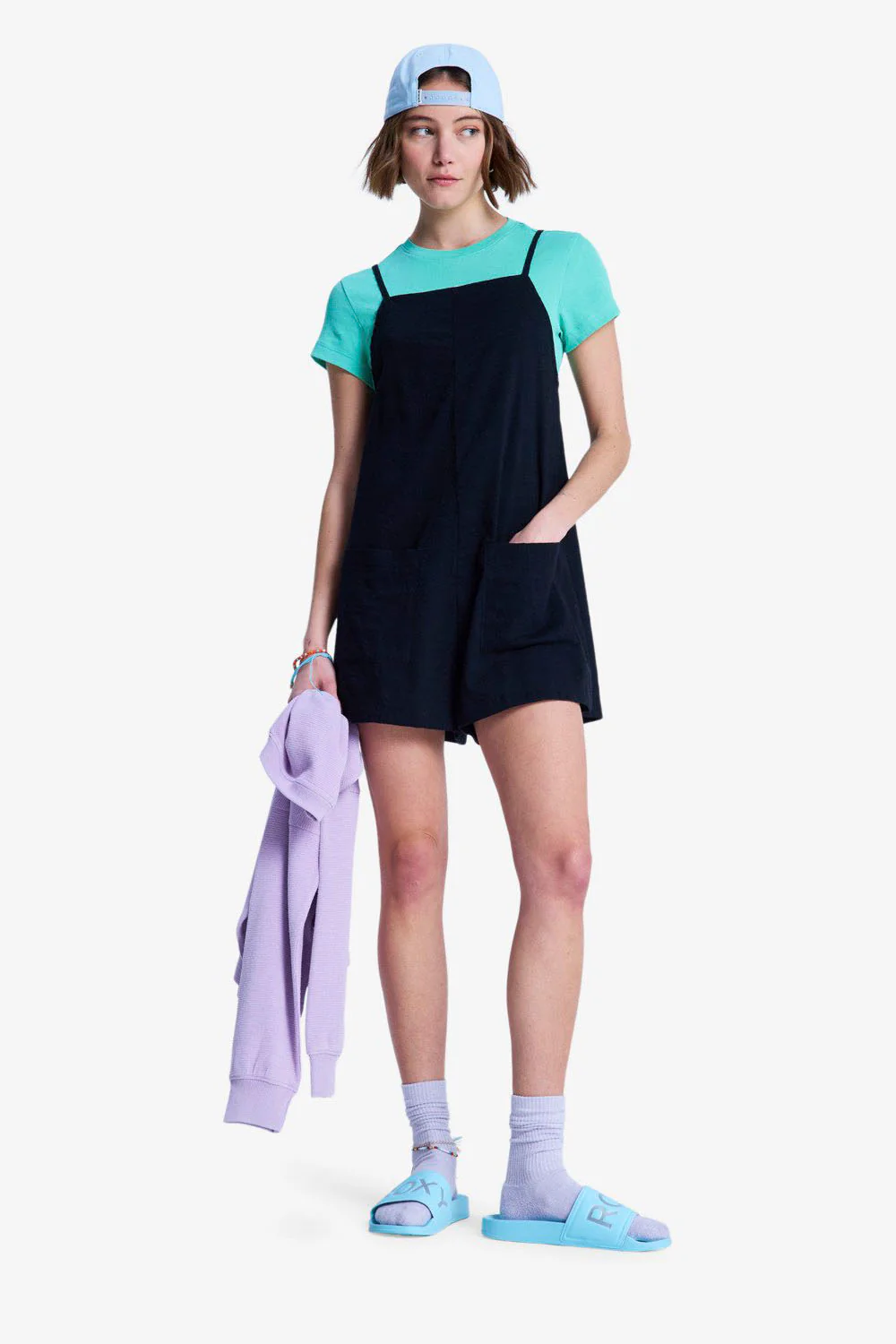ROXY - LAVENDER HAZE ROMPER - ANTHRACITE - Image 3