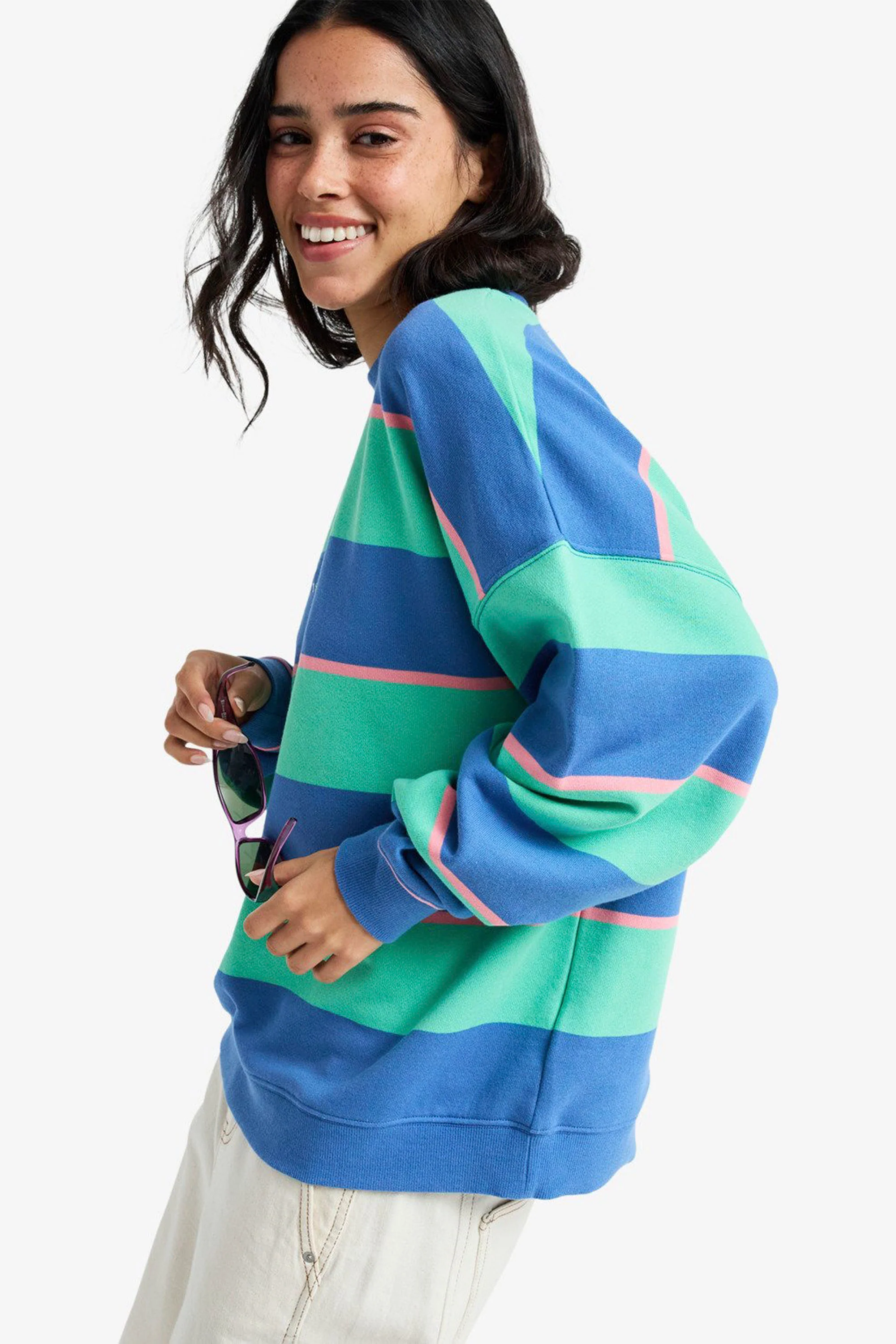 ROXY - STRICTLY STRIPES OVERSIZED SWEATER - Image 5