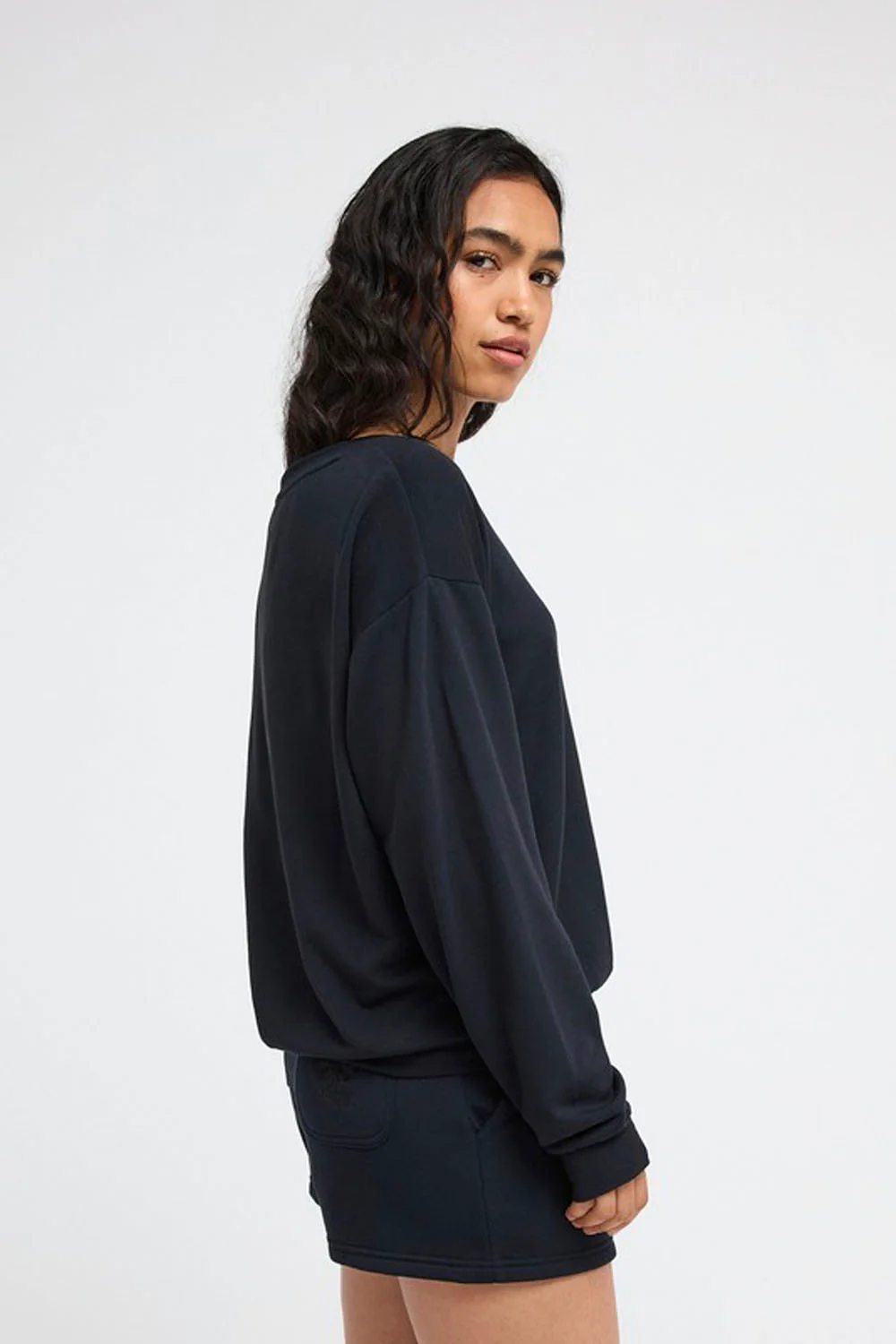 ROXY - SURFING BY MOONLIGHT CREW - BLACK - Image 3
